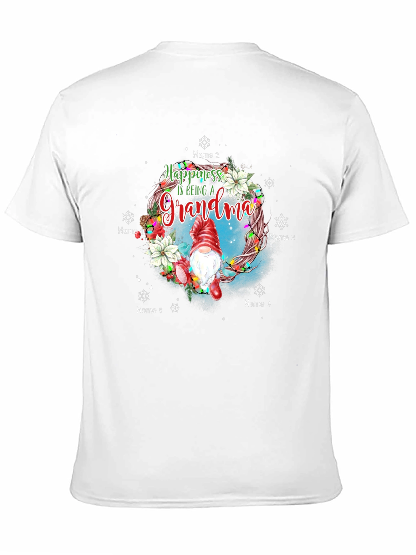 Personalized Grandma Christmas T-Shirt