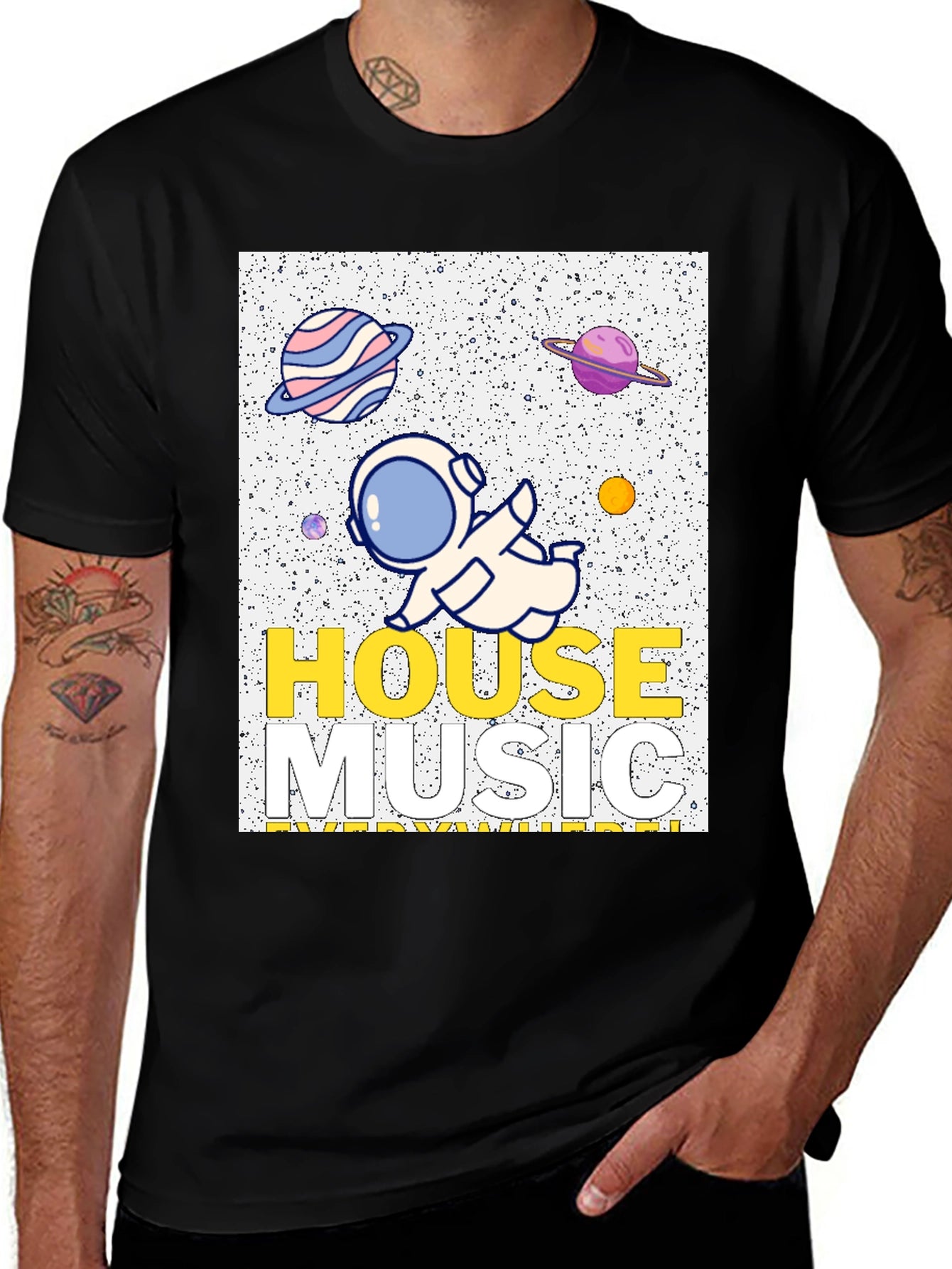 House Music Everywhere Graphic Tee