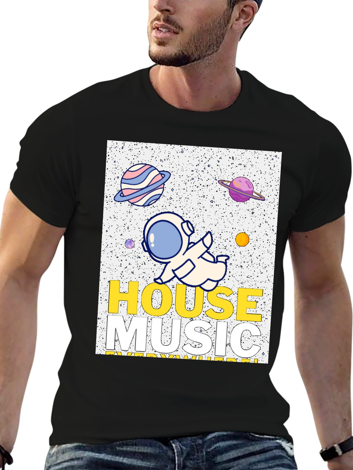 House Music Everywhere Graphic Tee