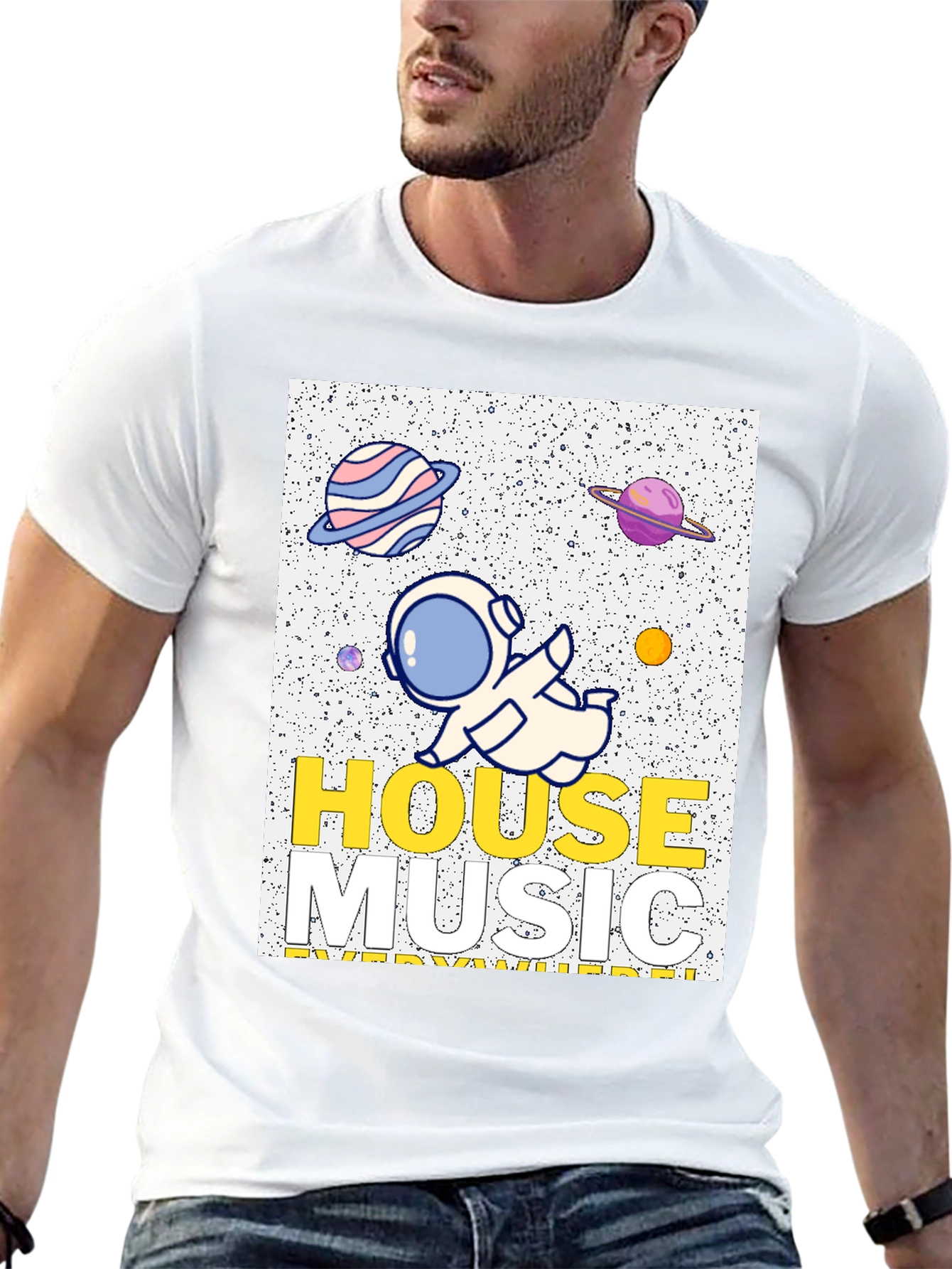 House Music Everywhere Graphic Tee