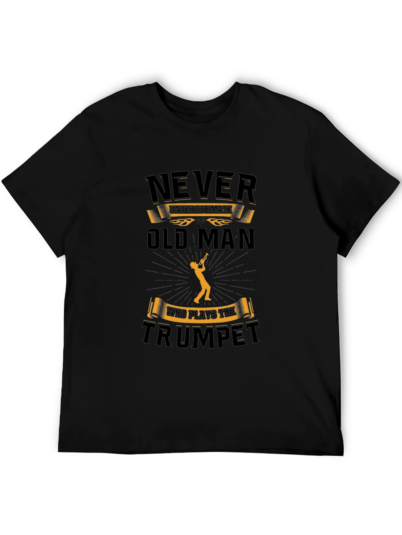 Trumpet Player Old Man T-Shirt