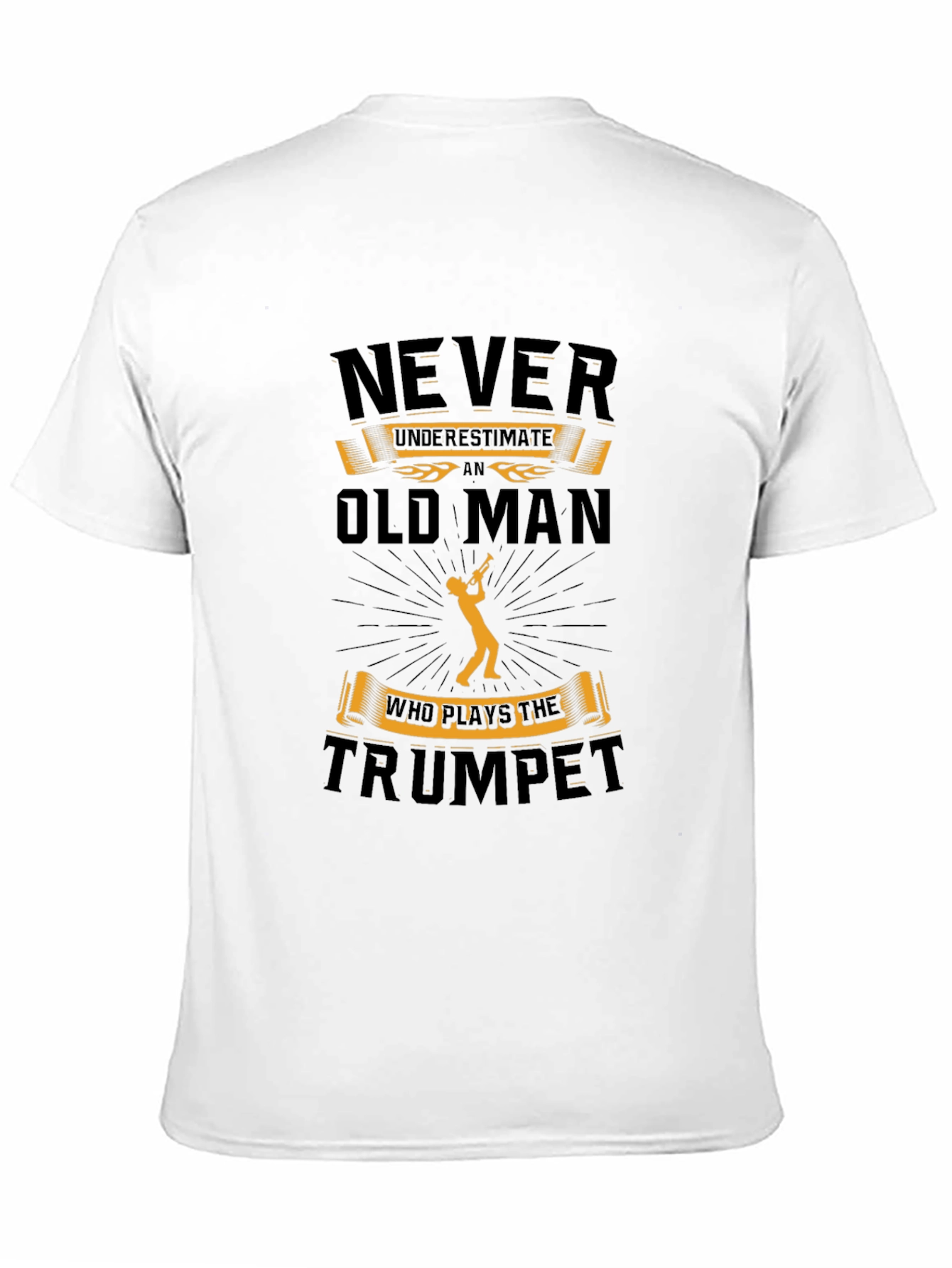 Trumpet Player Old Man T-Shirt
