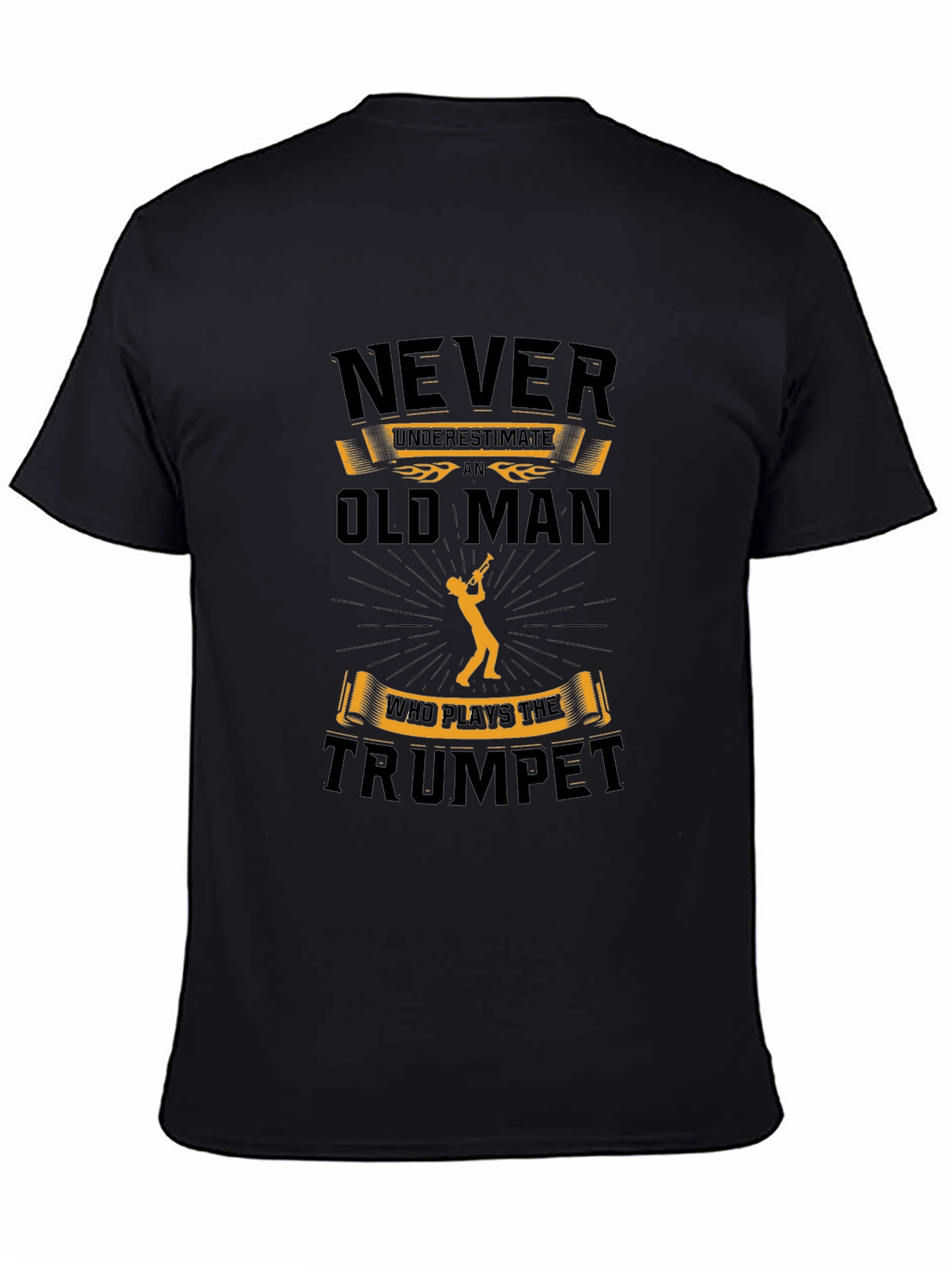 Trumpet Player Old Man T-Shirt