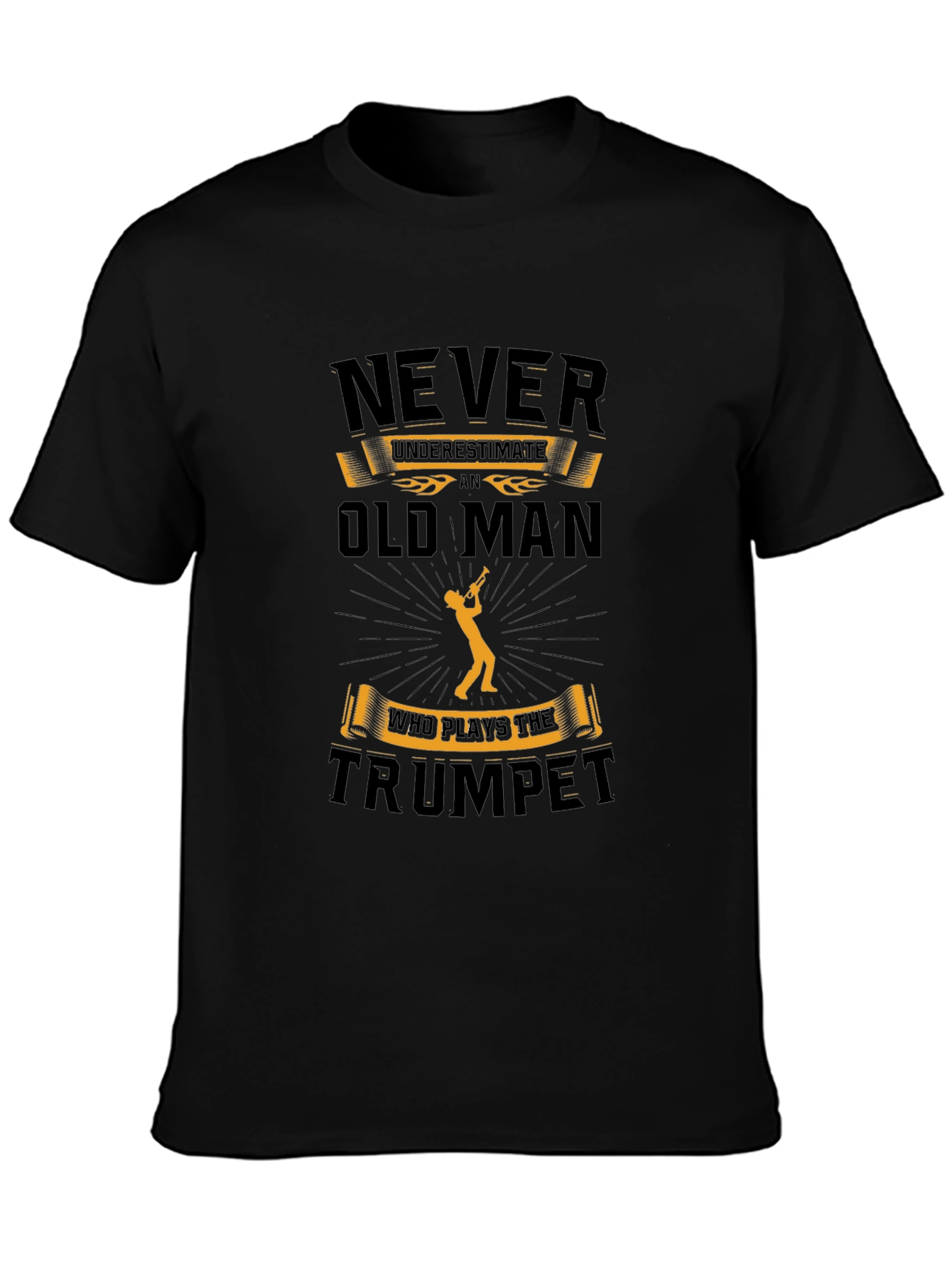 Trumpet Player Old Man T-Shirt