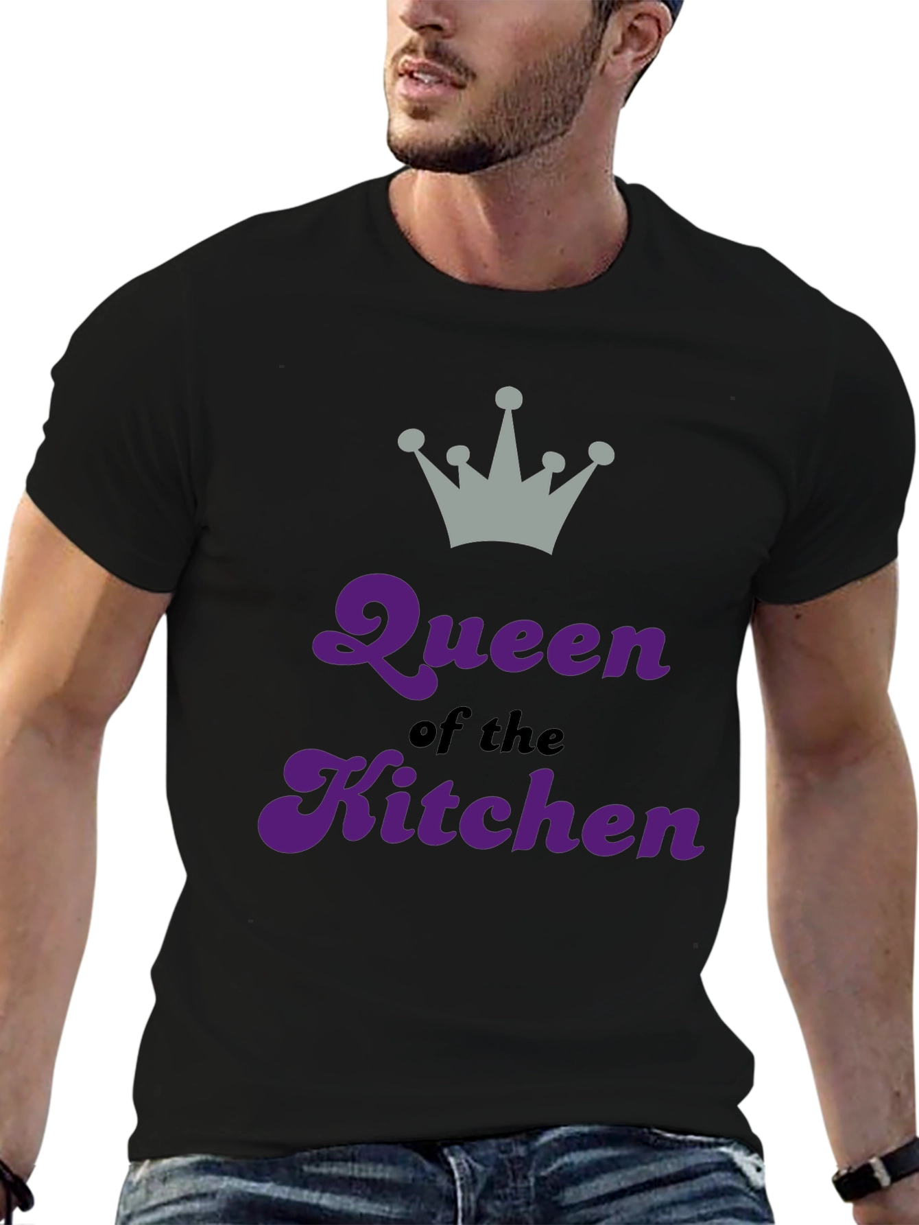 Queen of the Kitchen Graphic Tee - Black