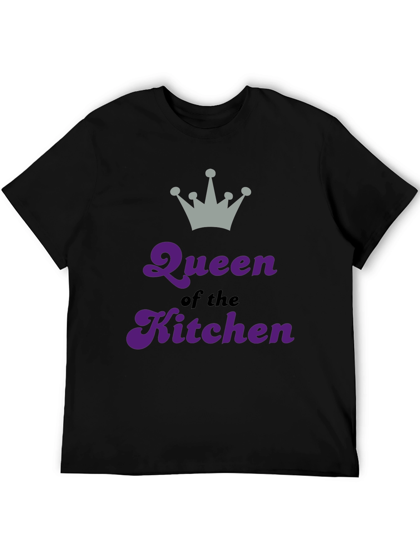 Queen of the Kitchen Graphic Tee - Black