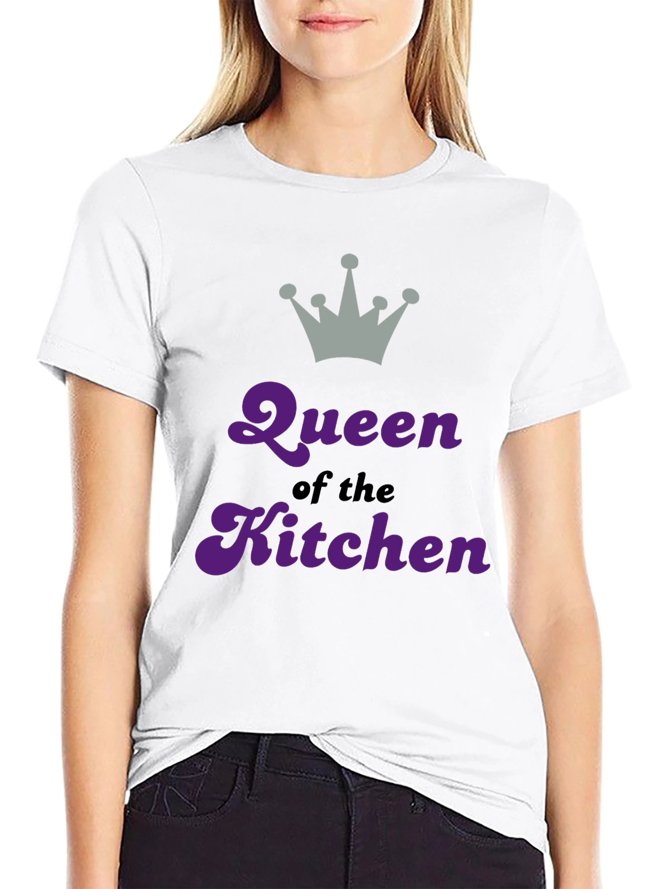 Queen of the Kitchen Graphic Tee - Black