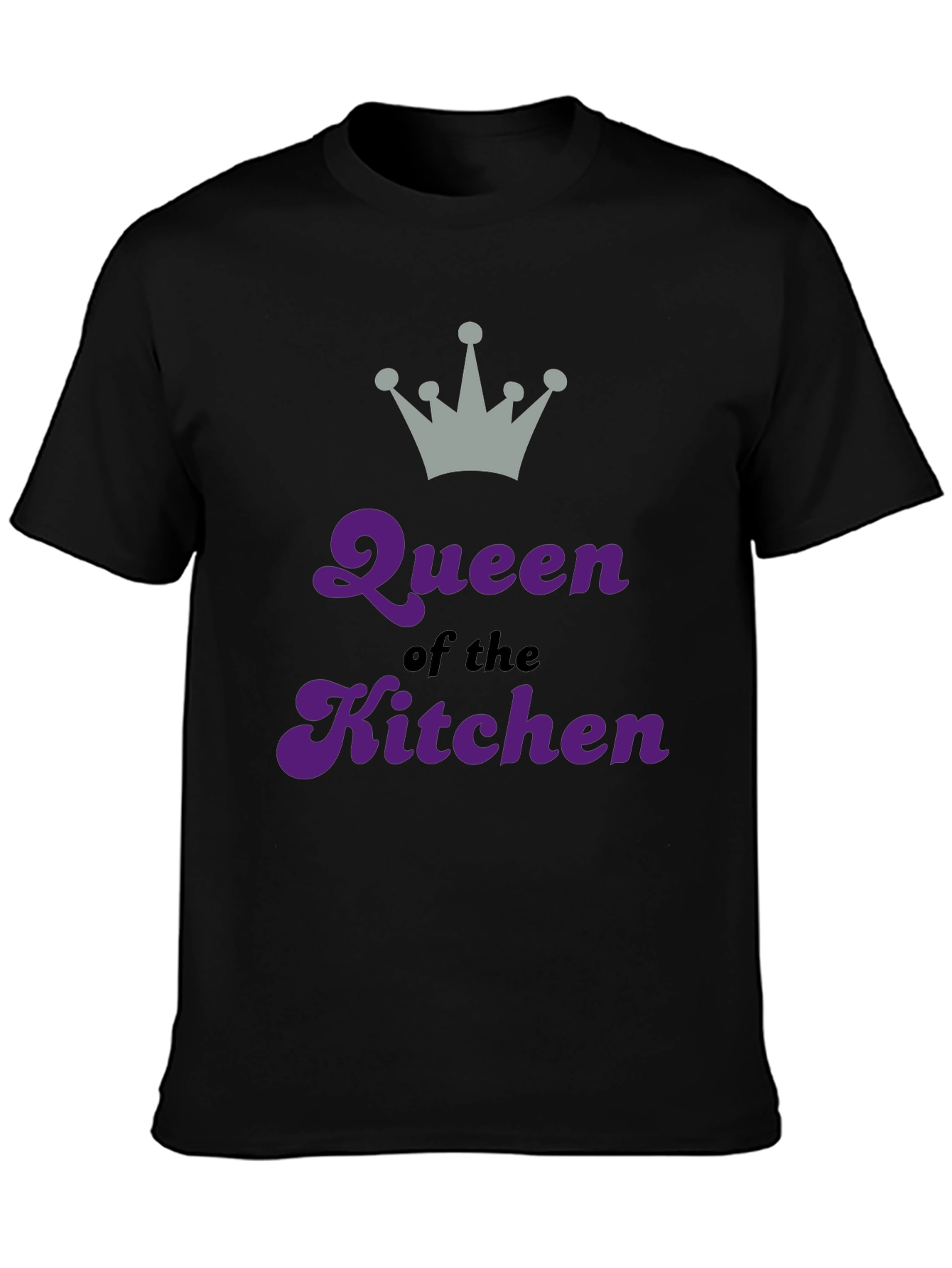Queen of the Kitchen Graphic Tee - Black