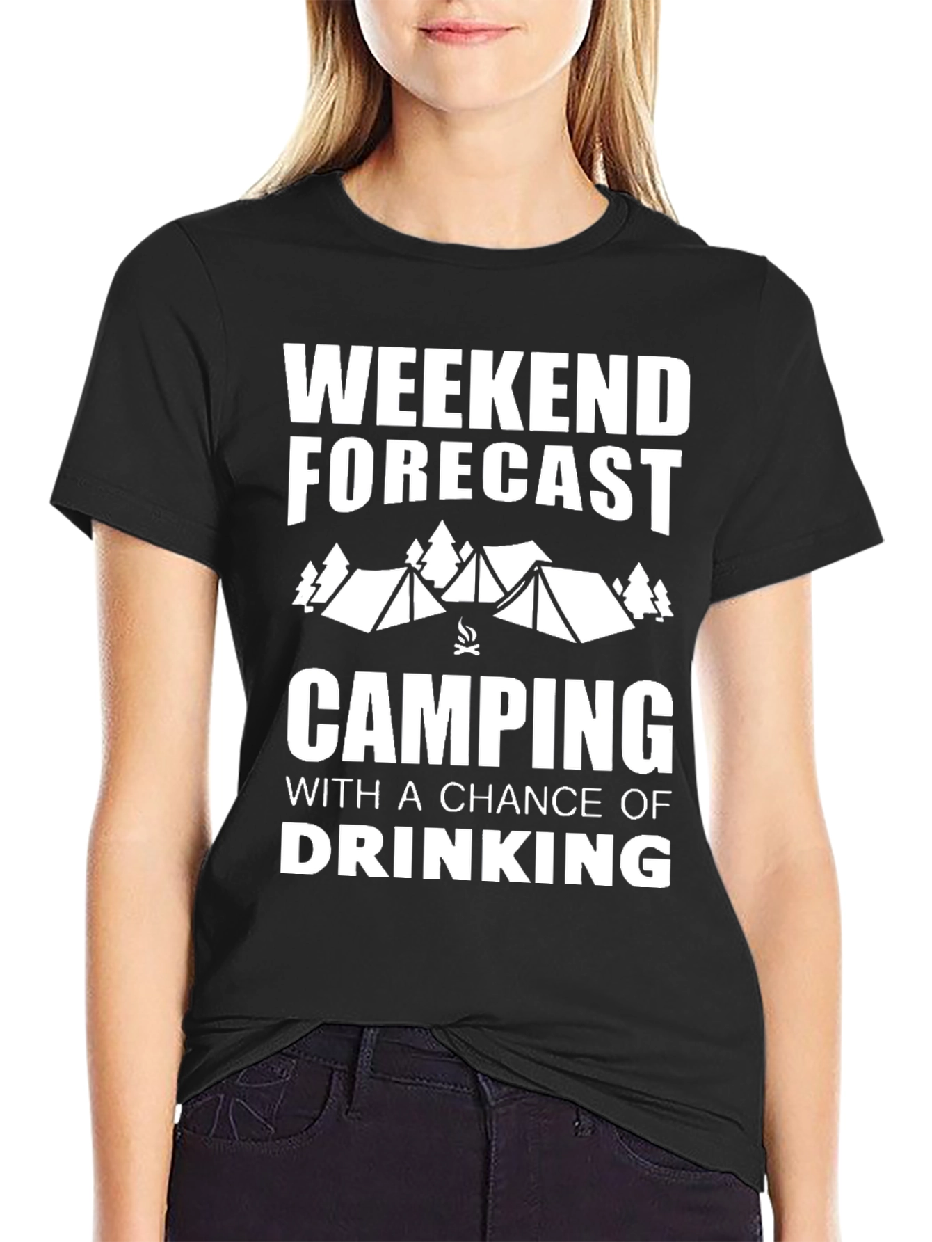 Weekend Forecast Camping T-Shirt