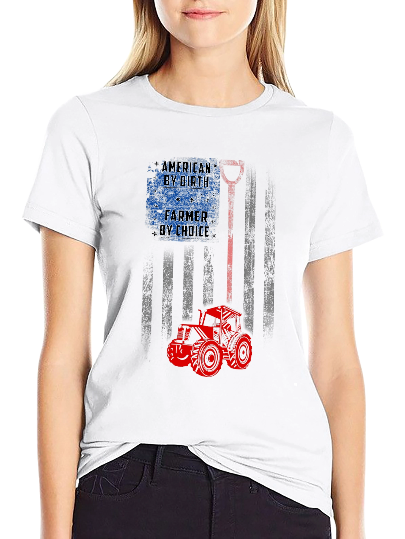 American Farmer Patriotic Graphic Tee