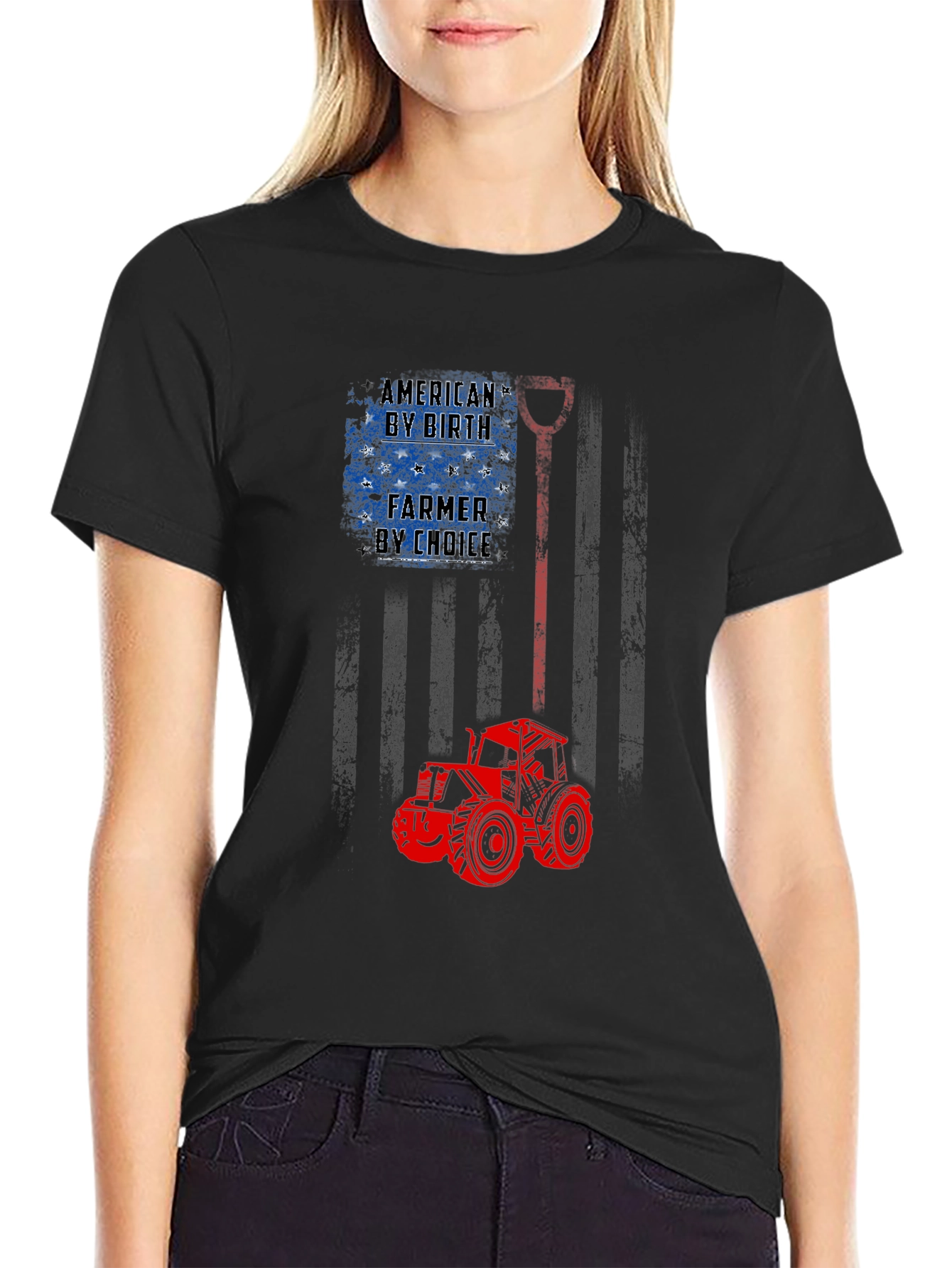 American Farmer Patriotic Graphic Tee