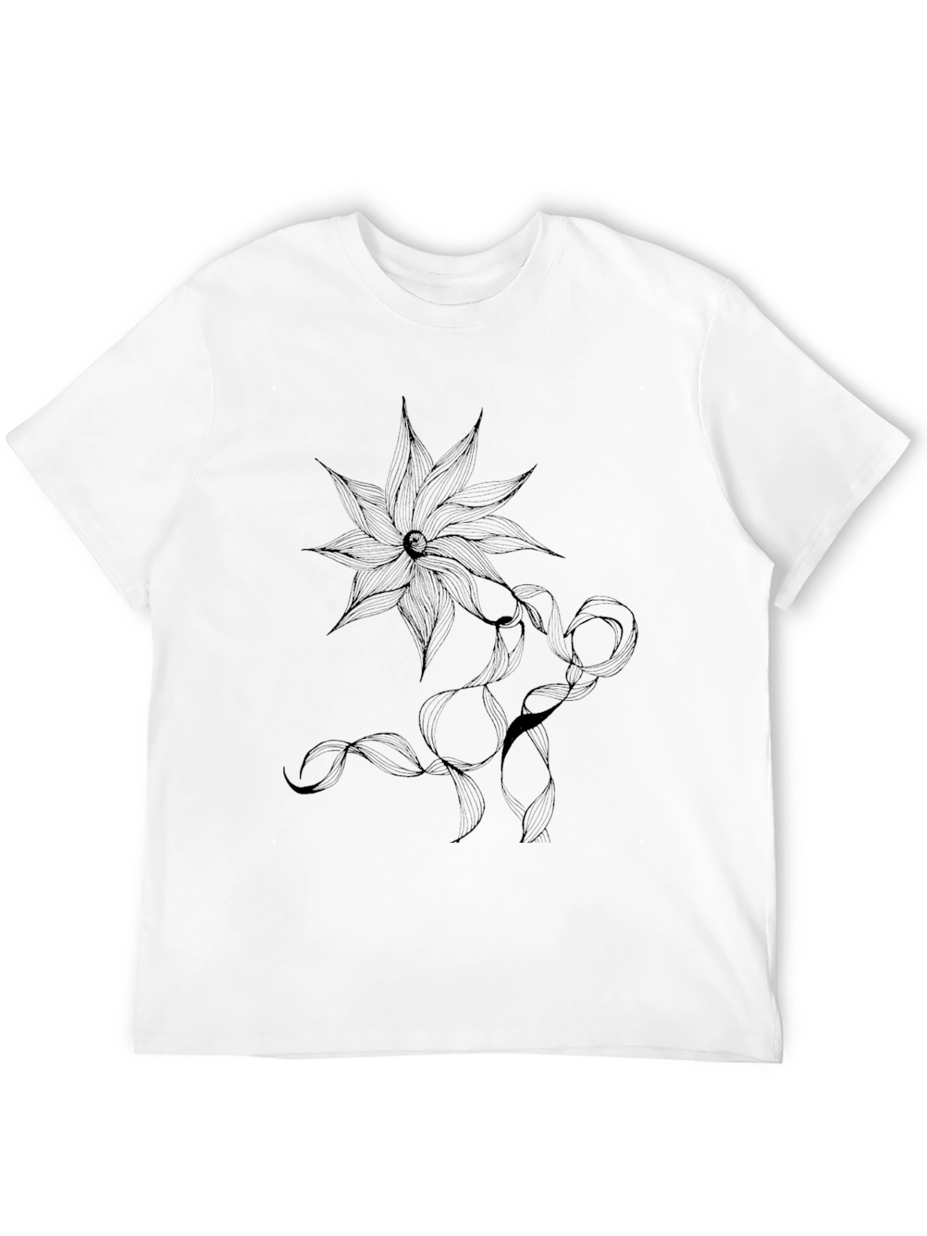 Black Floral Graphic T-Shirt