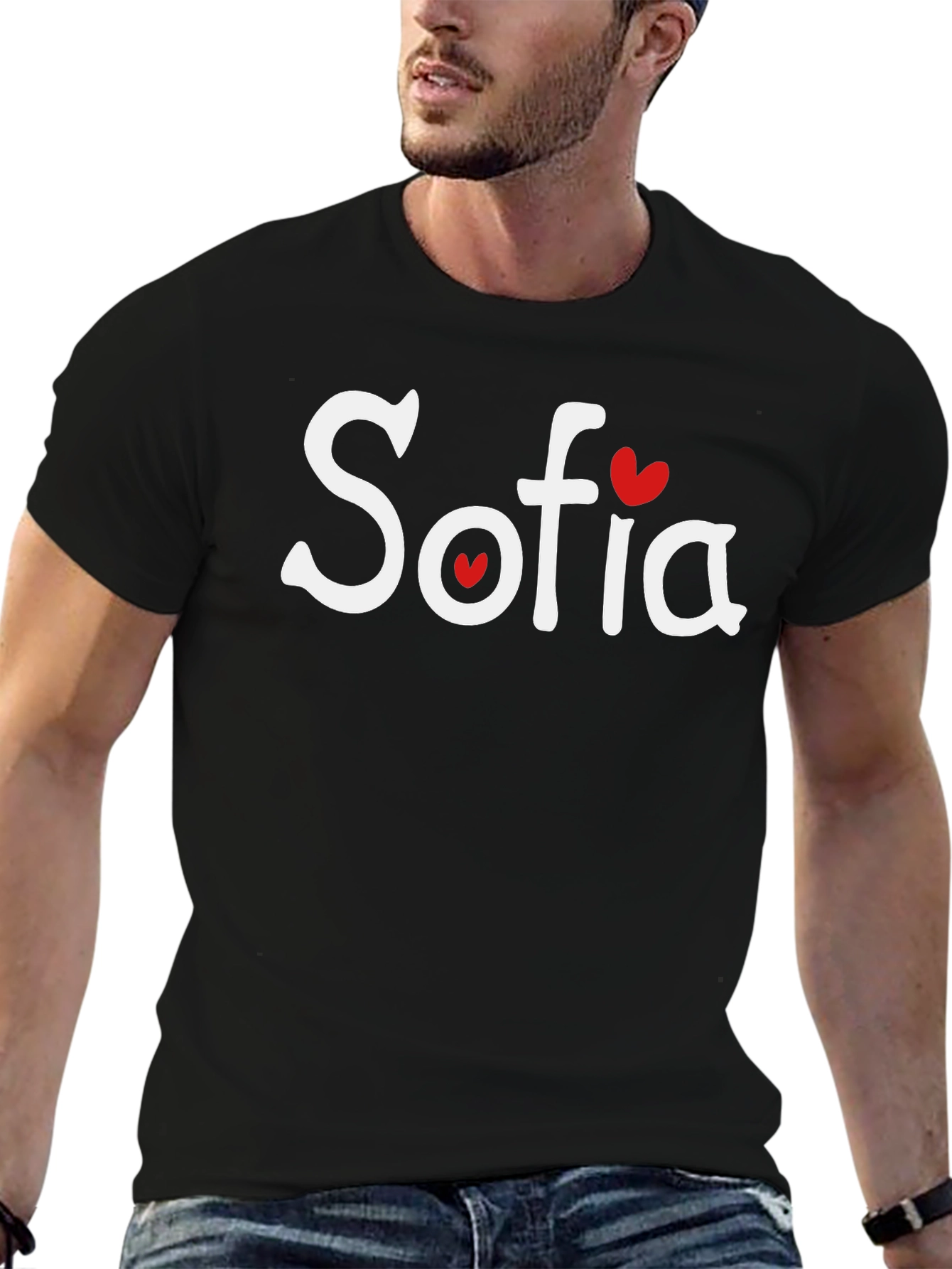 Sofia Heart Tee - Personalized Womens Shirt