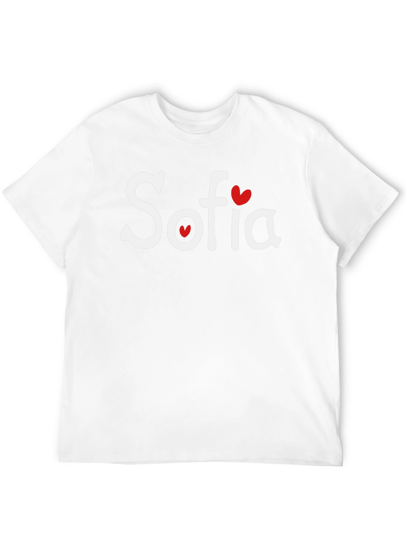 Sofia Heart Tee - Personalized Womens Shirt