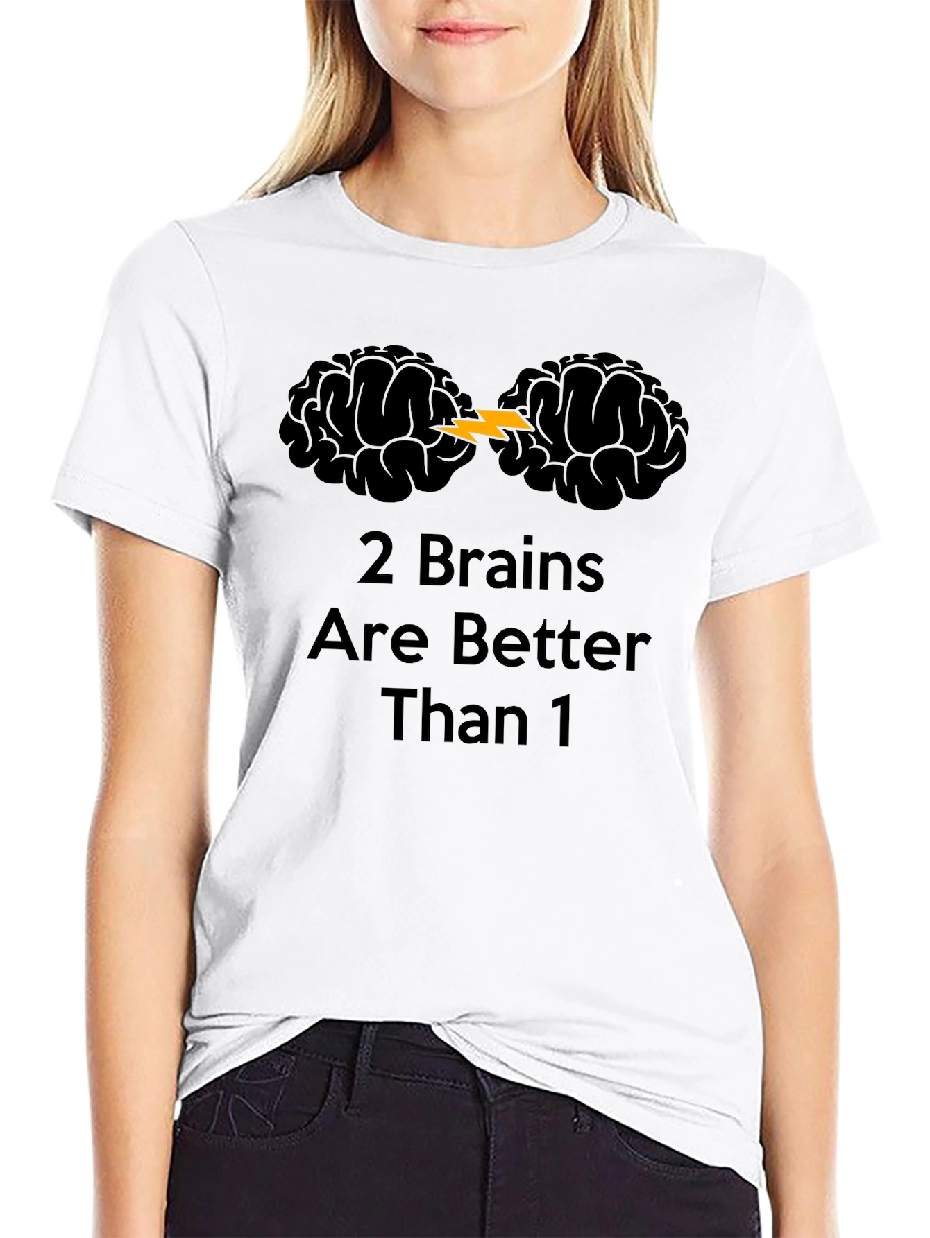 2 Brains Are Better Than 1 Graphic T-Shirt