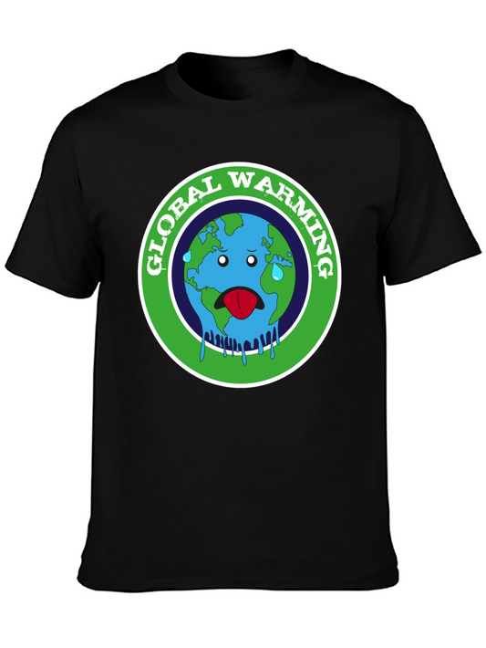 Global Warming Earth Graphic T-Shirt