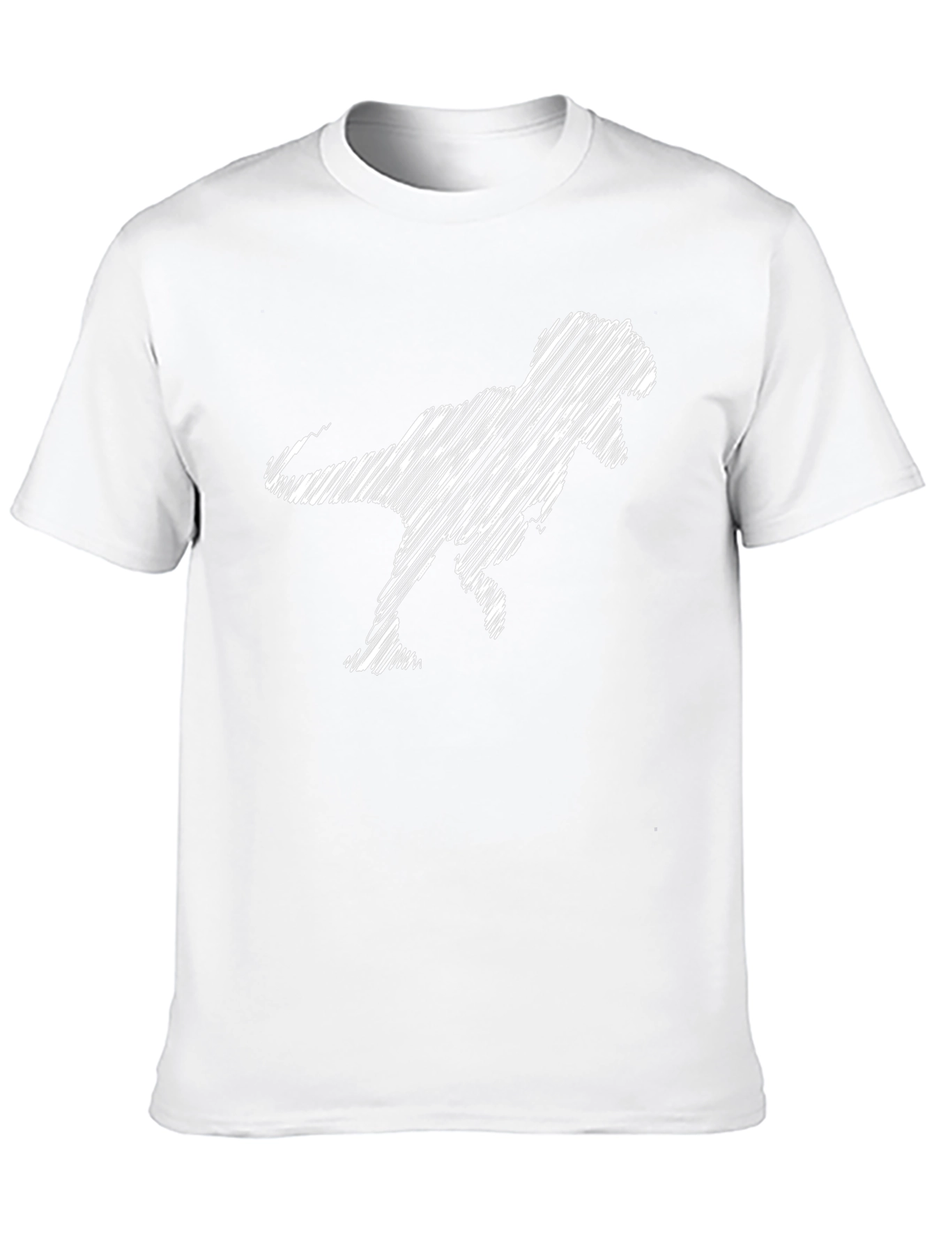Dino Scribble Black T-Shirt - Cool Graphic Tee