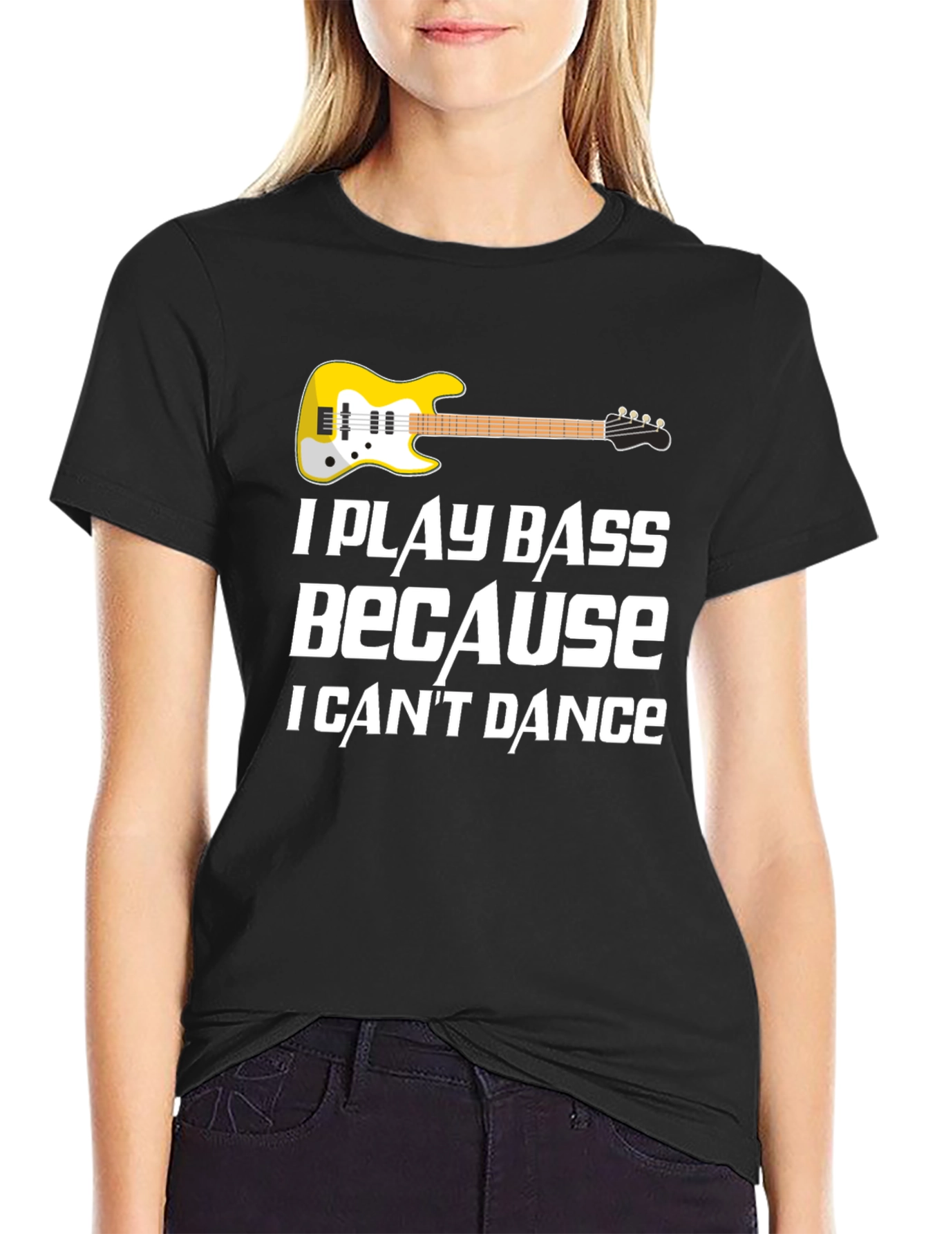 I Play Bass T-Shirt - Musician Novelty Tee