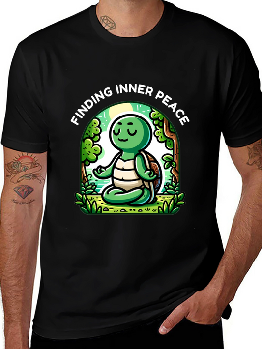 Finding Inner Peace Turtle Graphic Tee