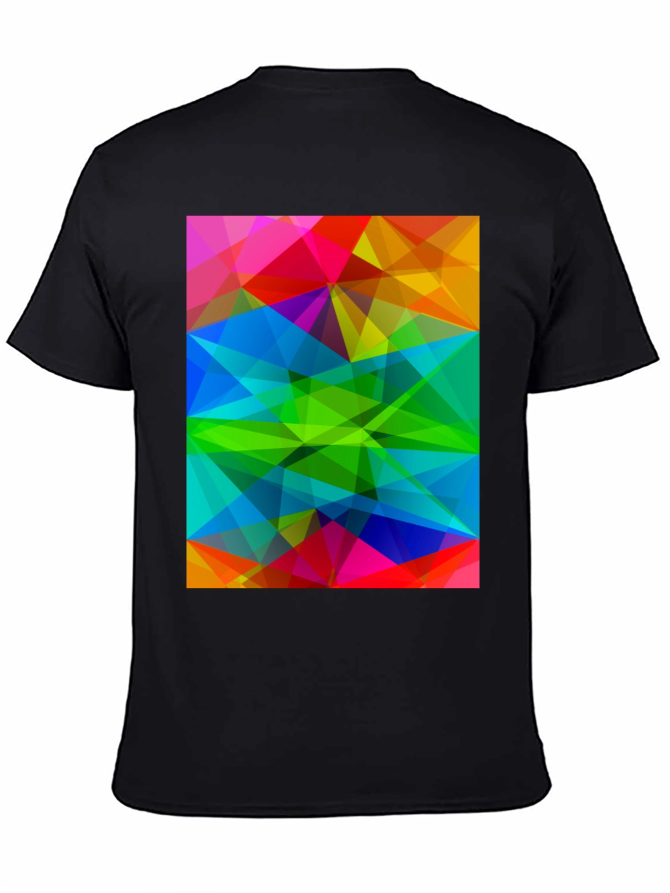 Abstract Geometric Print T-Shirt - Modern Art Tee