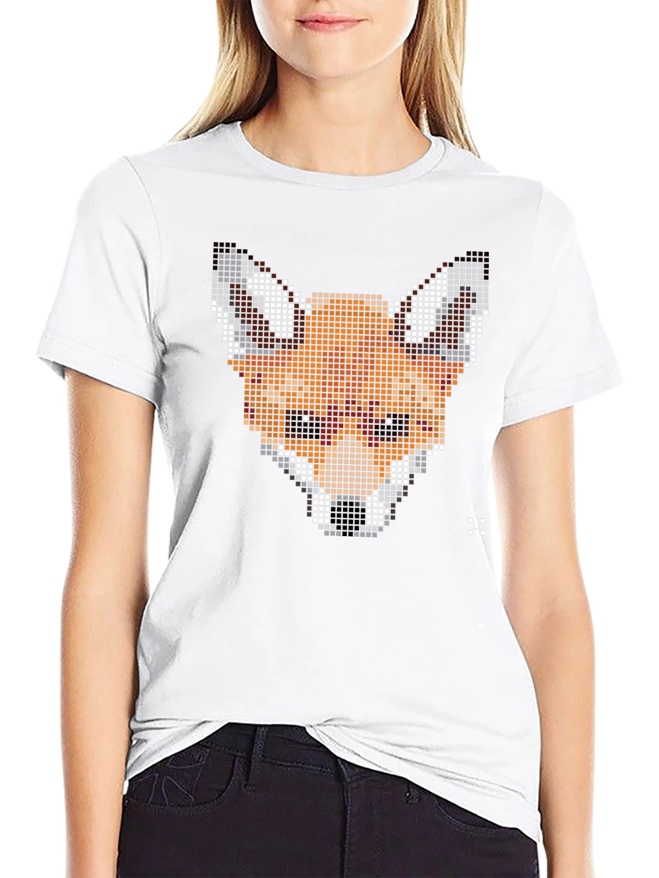 Pixel Fox Graphic Tee - Stylish Comfort