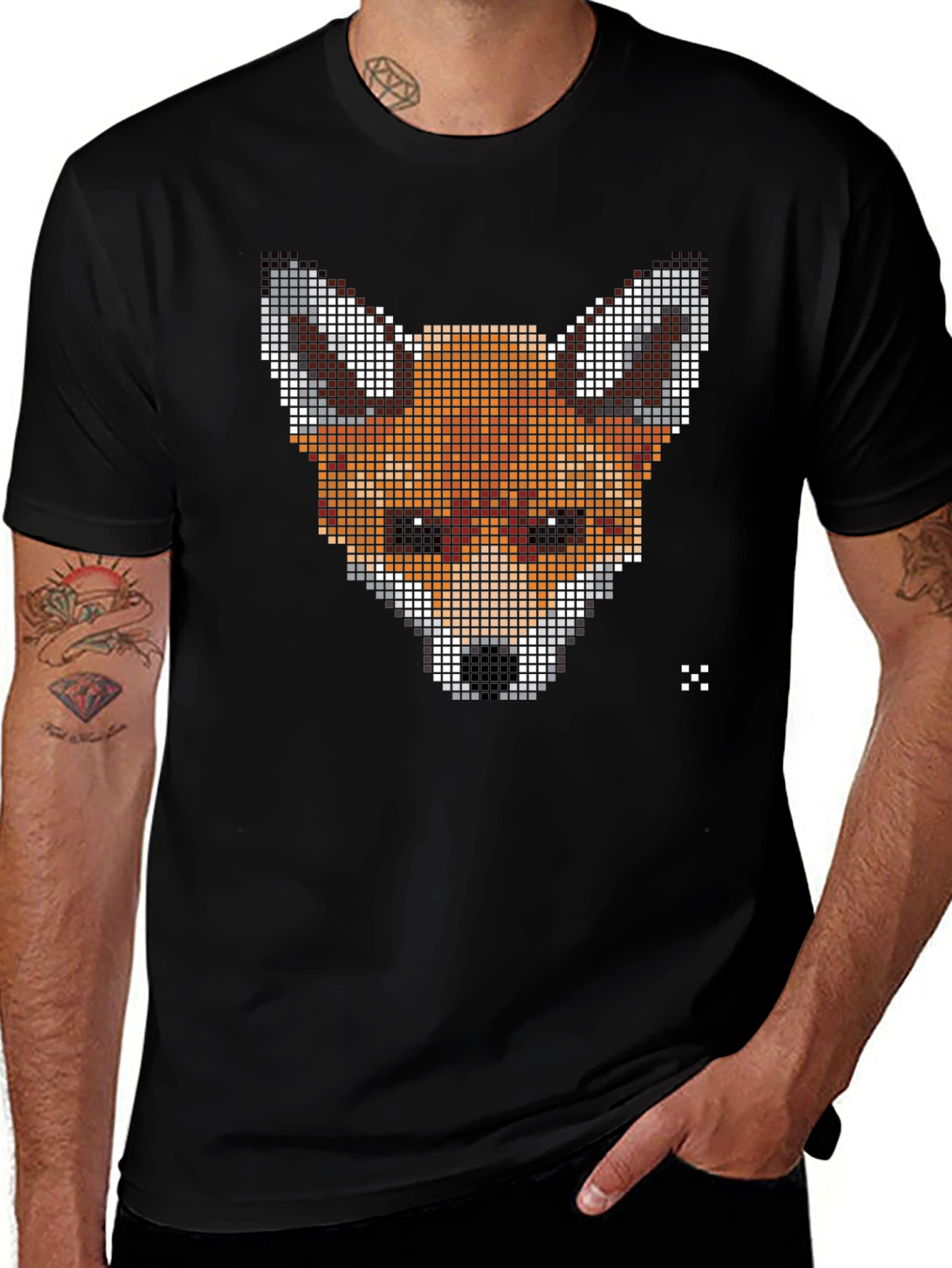Pixel Fox Graphic Tee - Stylish Comfort