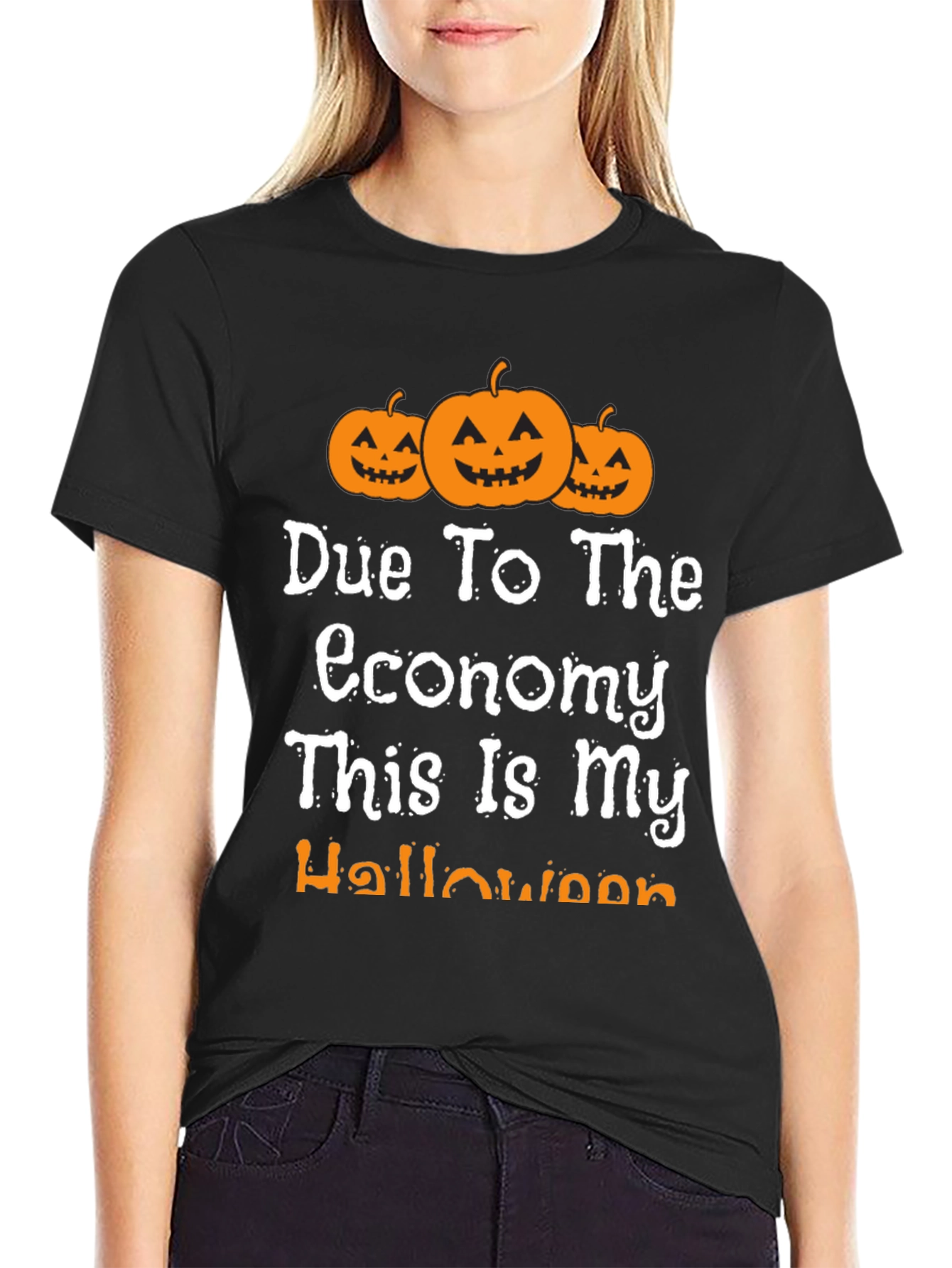 Funny Halloween Economy Pumpkin T-Shirt