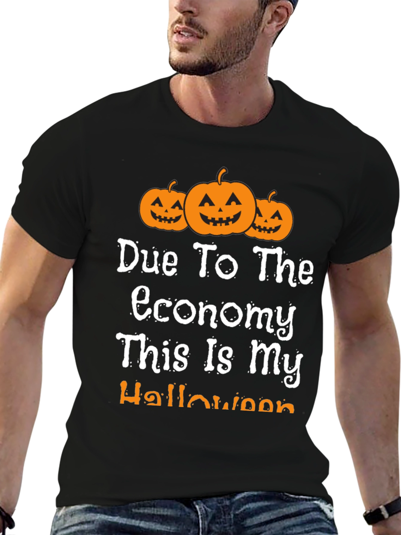 Funny Halloween Economy Pumpkin T-Shirt