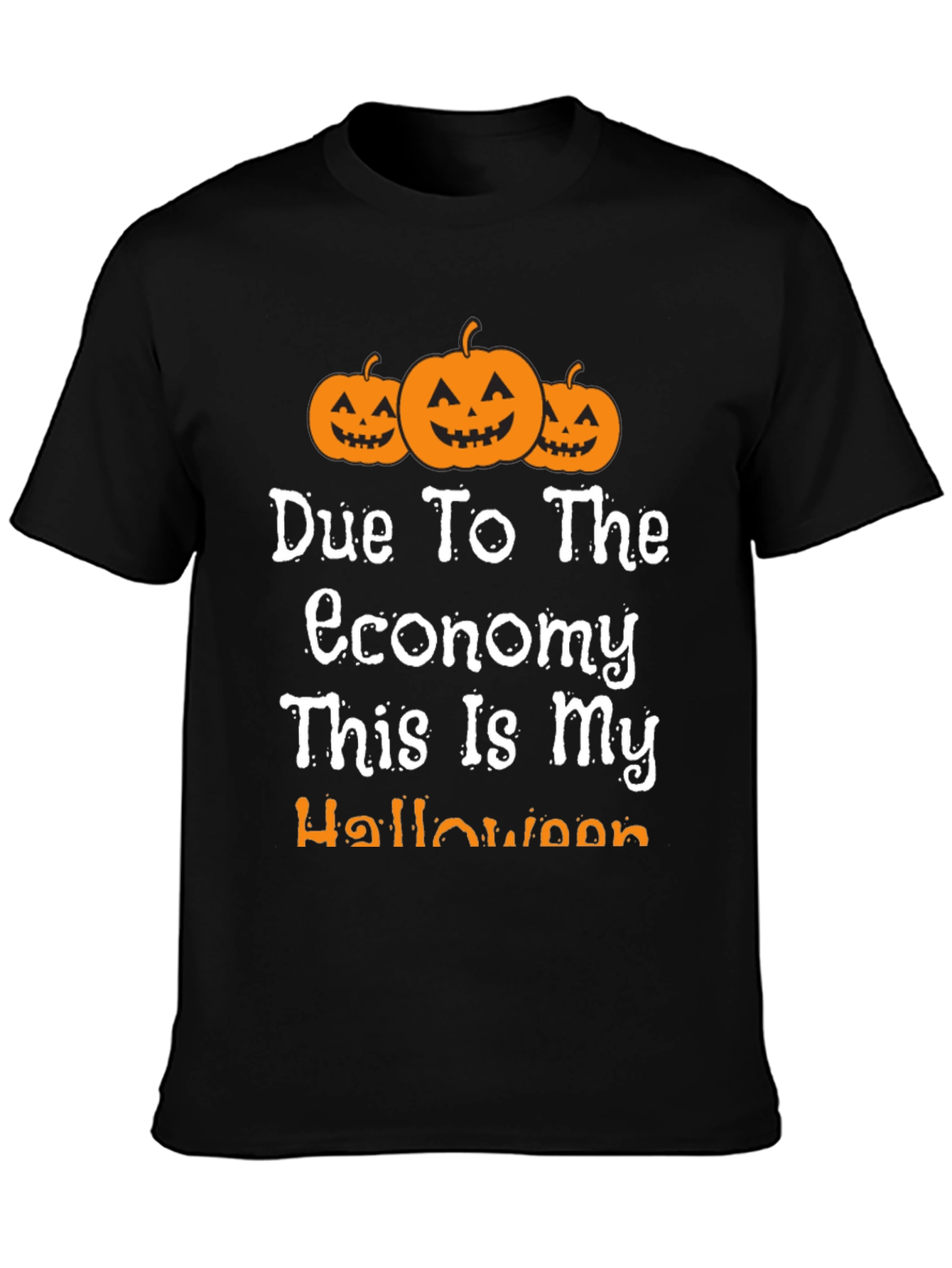 Funny Halloween Economy Pumpkin T-Shirt