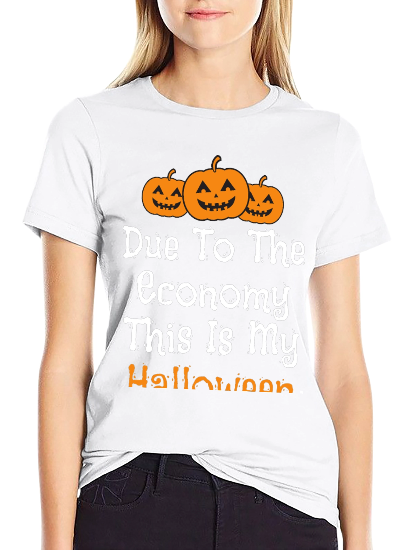 Funny Halloween Economy Pumpkin T-Shirt