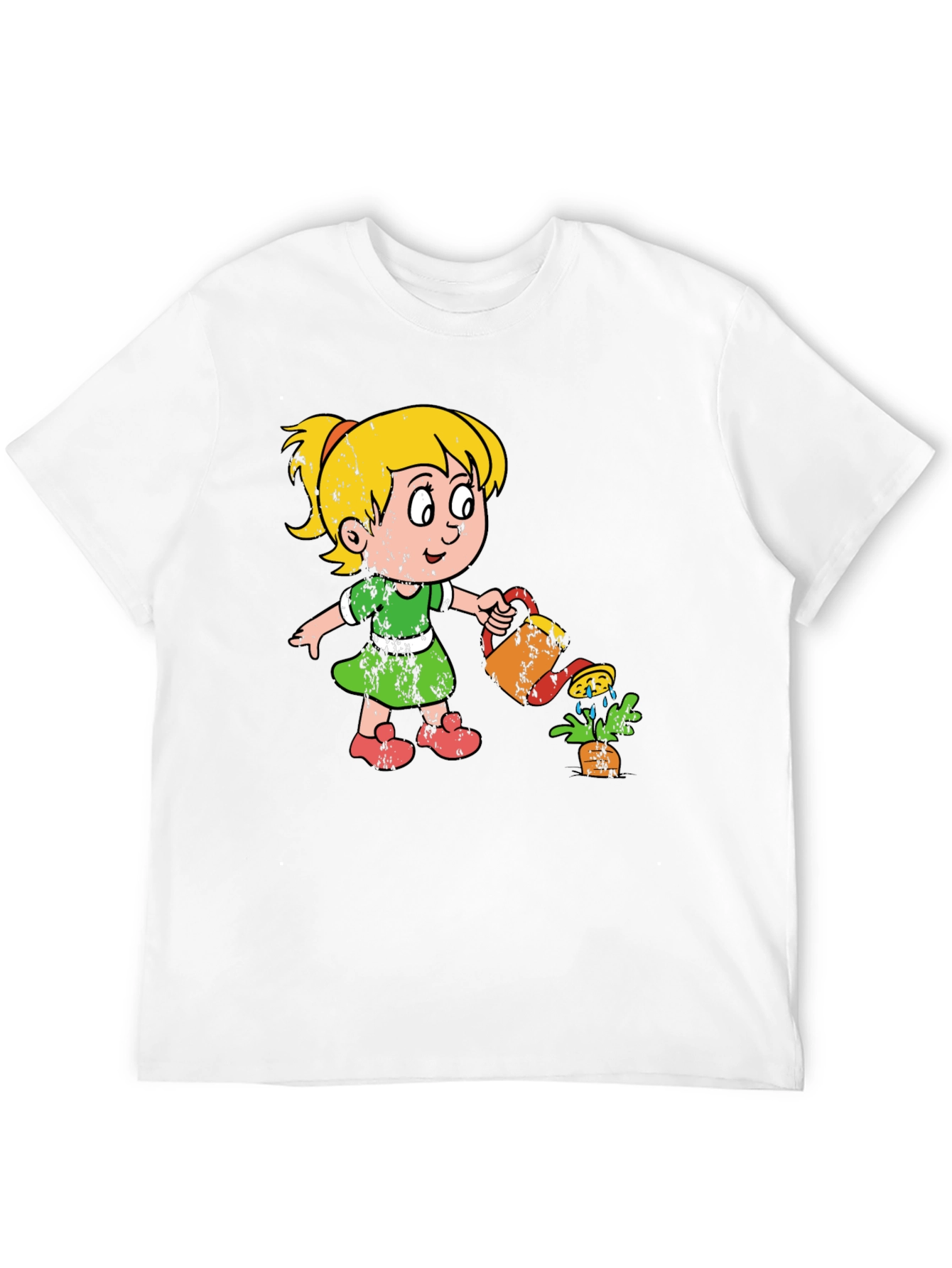 Girl Watering Plant Graphic Tee - Unisex