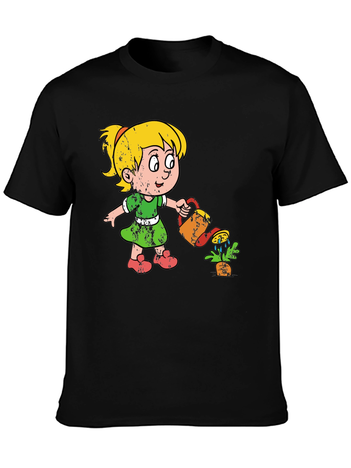 Girl Watering Plant Graphic Tee - Unisex