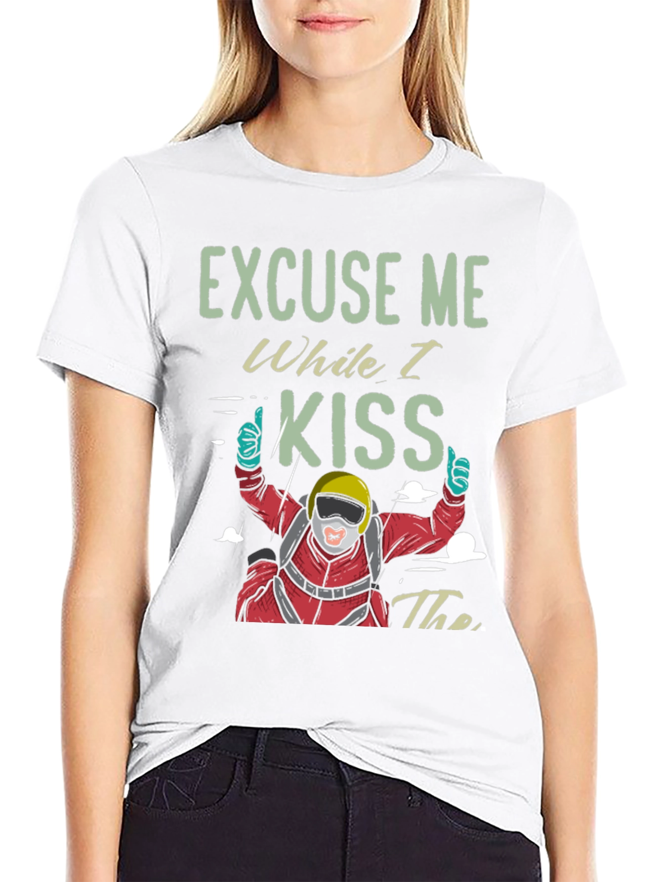 Skydiving T-Shirt - Excuse Me While I Kiss