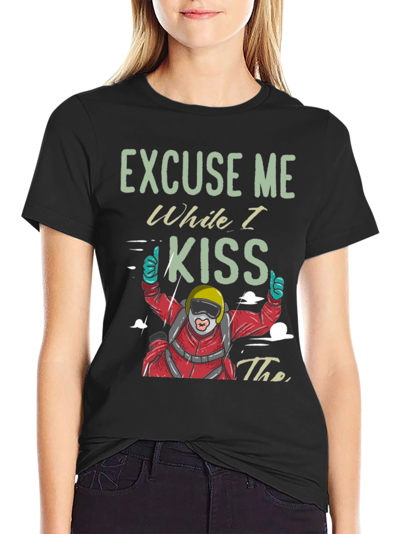Skydiving T-Shirt - Excuse Me While I Kiss