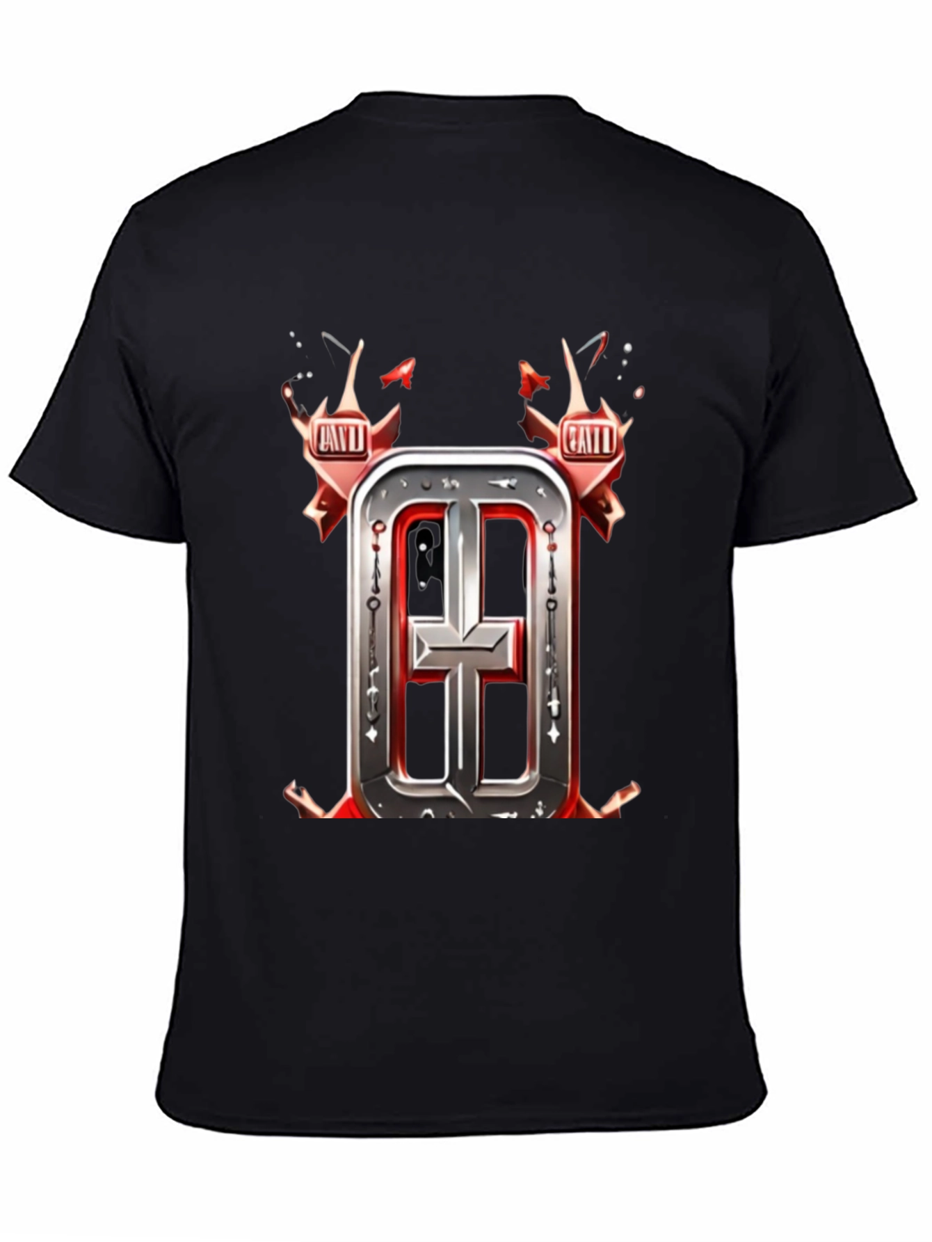 Edgy Graphic Tee - Dark Cross Design