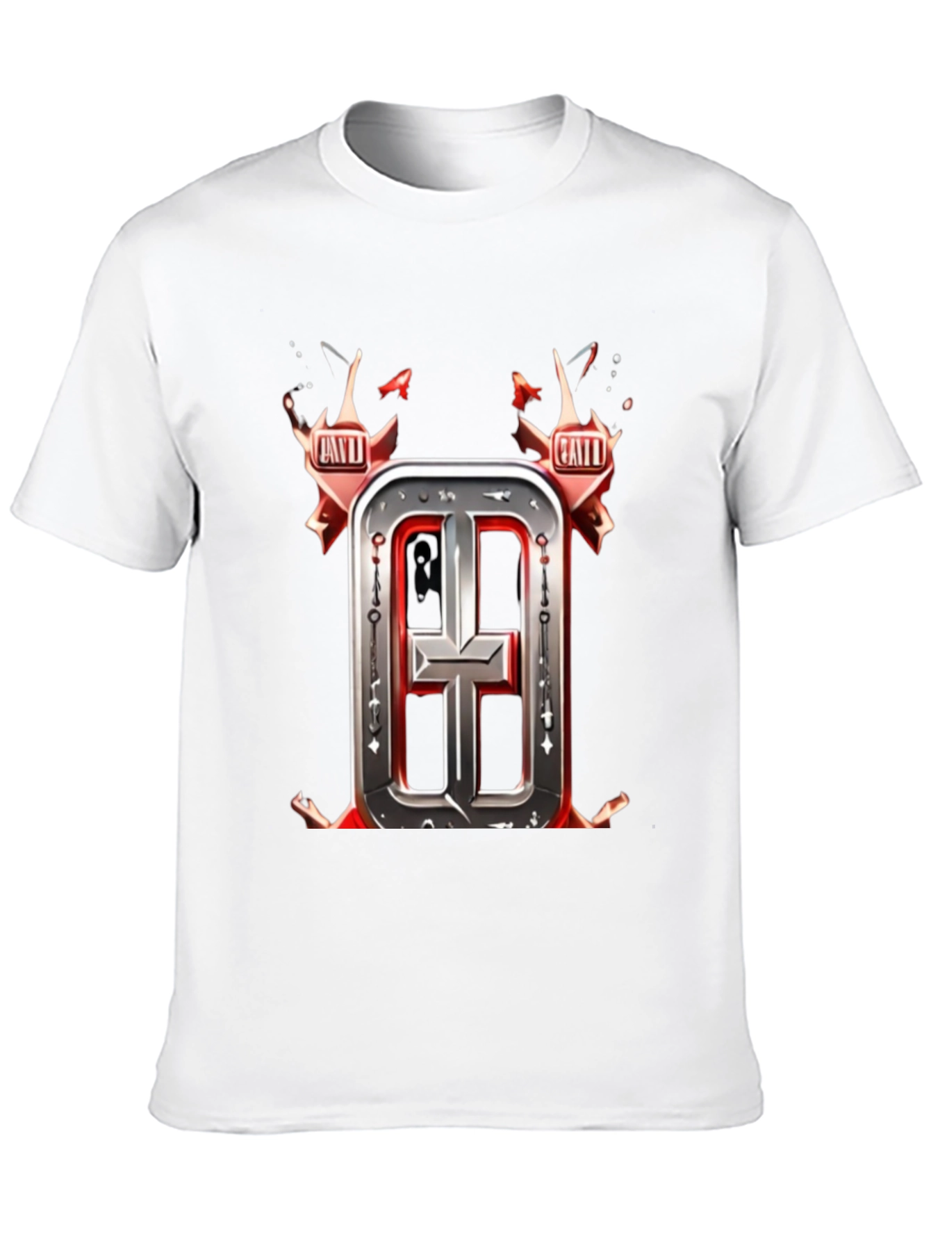 Edgy Graphic Tee - Dark Cross Design
