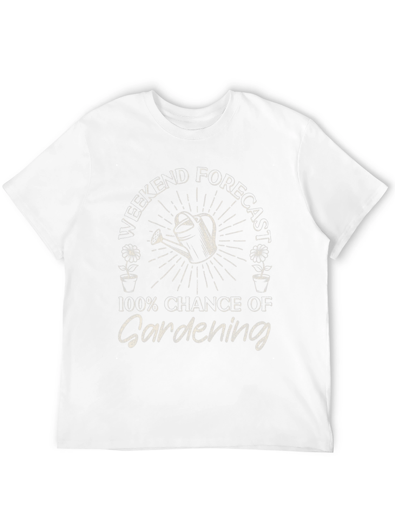 Gardening Forecast T-Shirt - Weekend Gardener Tee