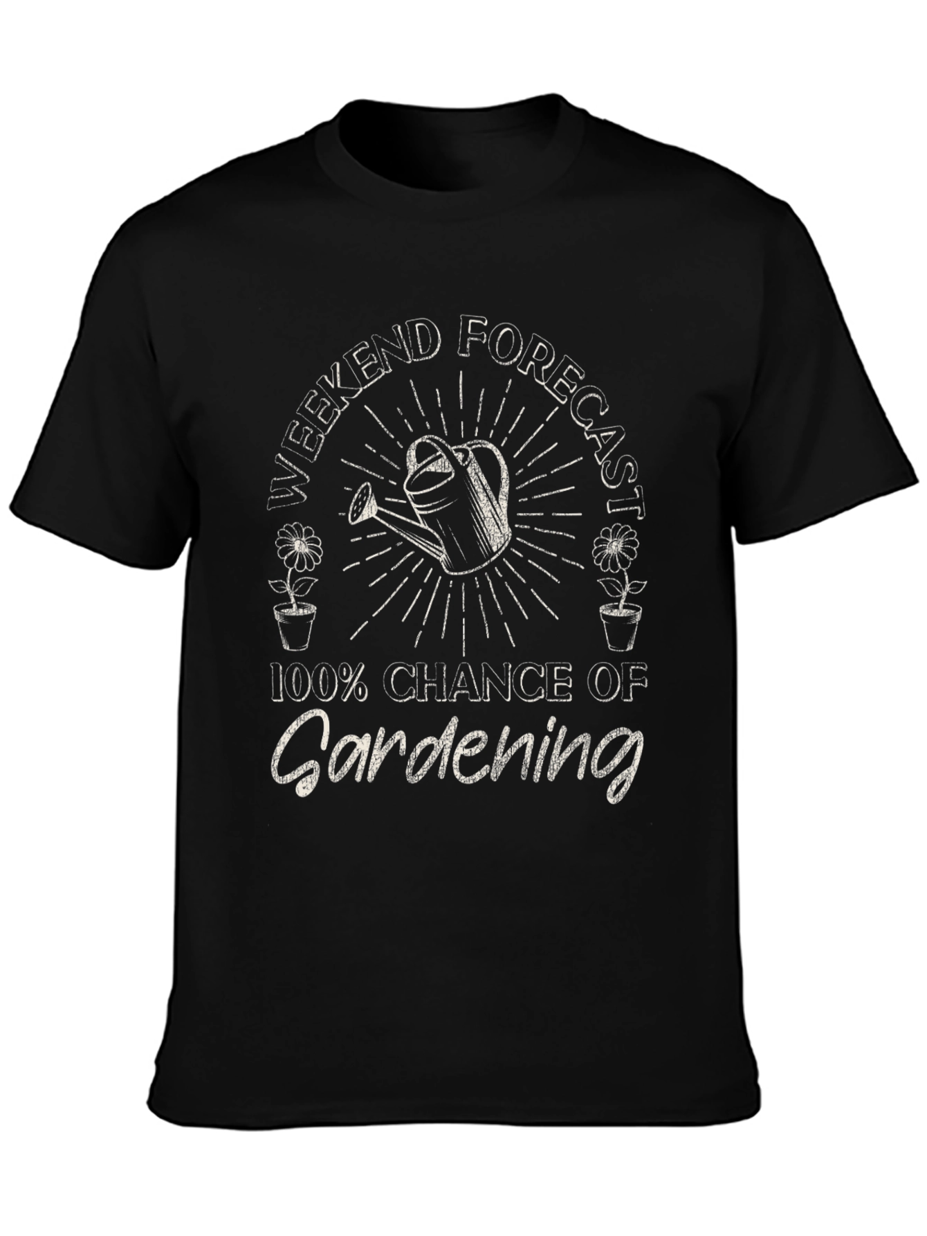 Gardening Forecast T-Shirt - Weekend Gardener Tee