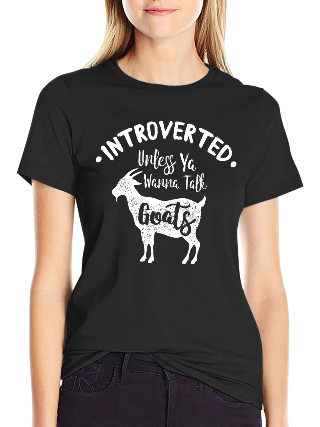 Introverted Goat Graphic T-Shirt - Unisex Soft Cotton Tee