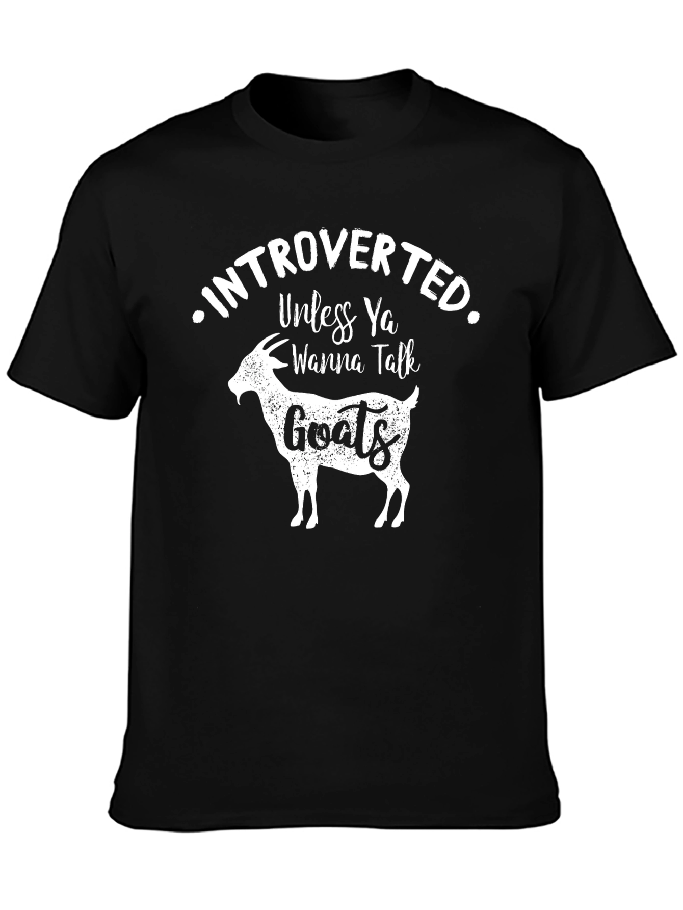 Introverted Goat Graphic T-Shirt - Unisex Soft Cotton Tee