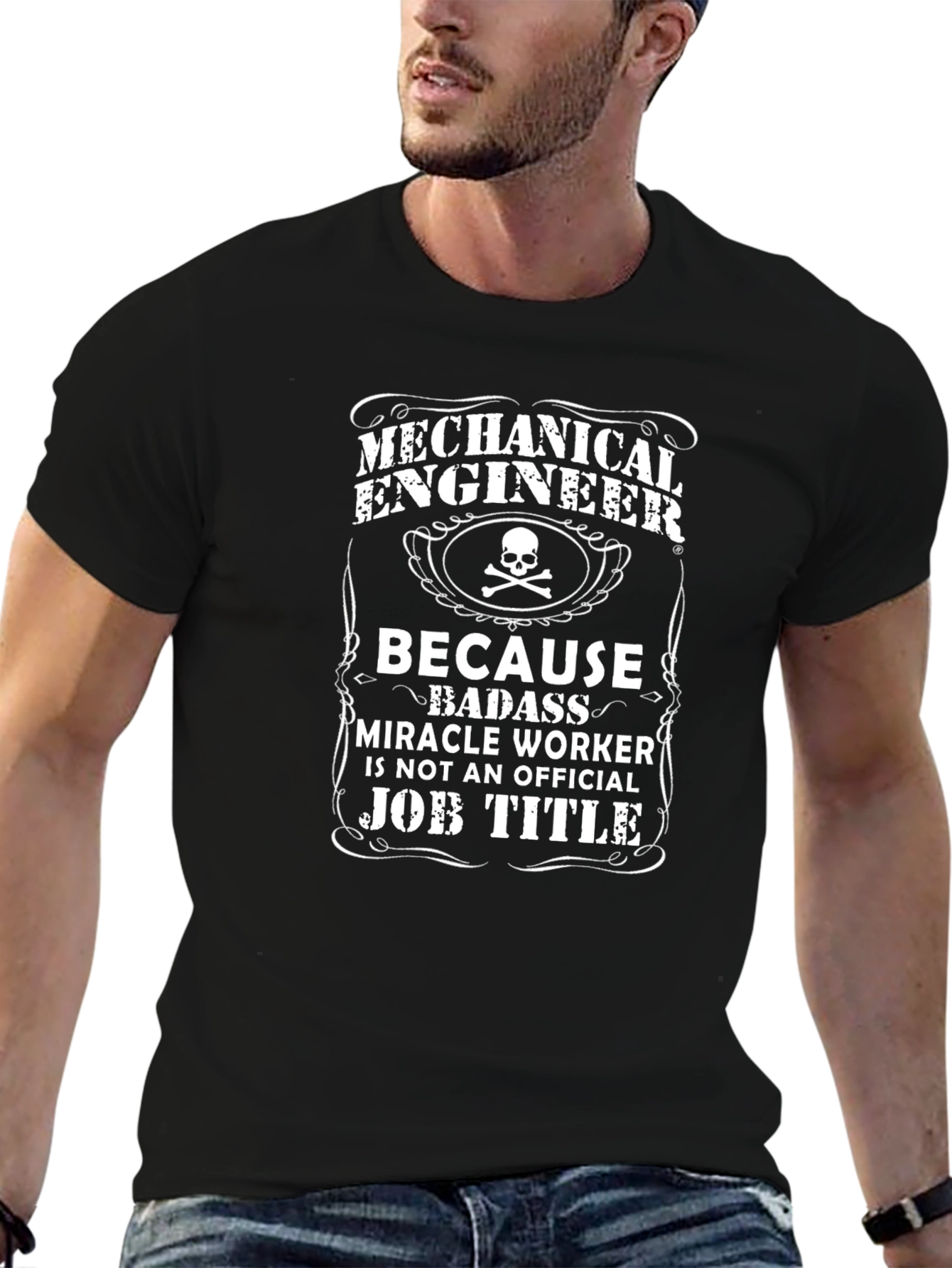 Mechanical Engineer T-Shirt: Badass Miracle Worker Tee