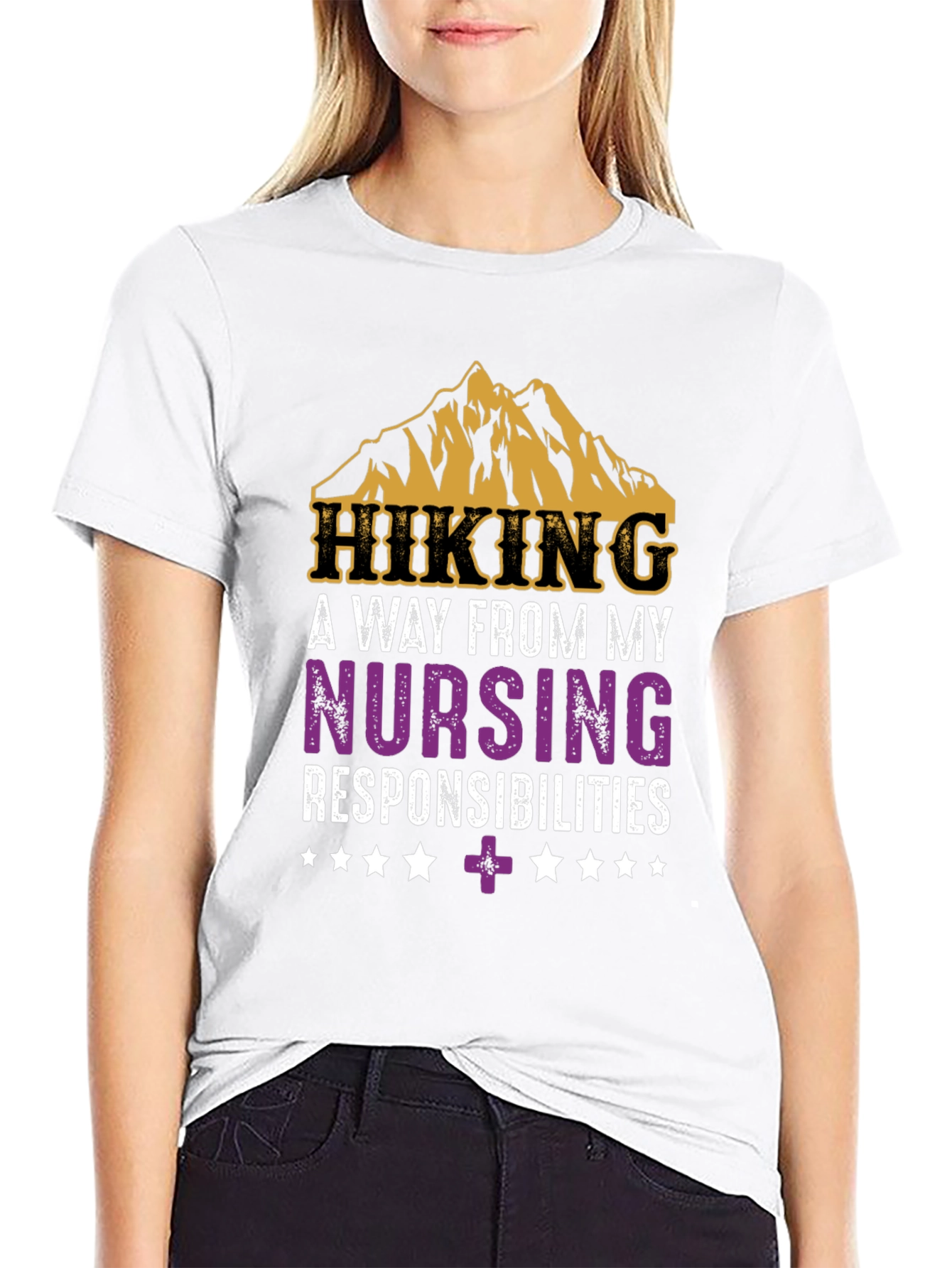 Hiking Nurse T-Shirt - Mountain Adventure Tee
