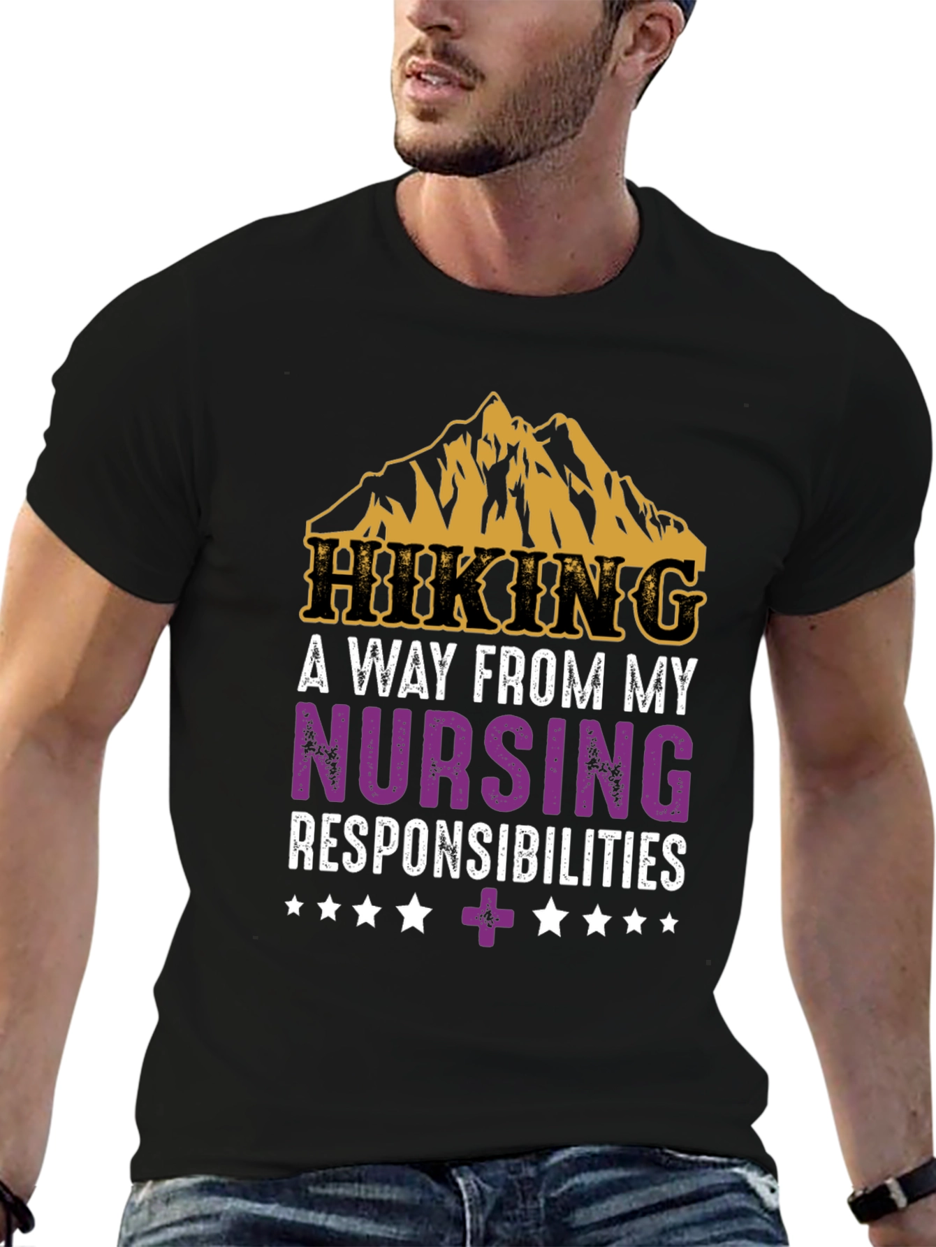 Hiking Nurse T-Shirt - Mountain Adventure Tee