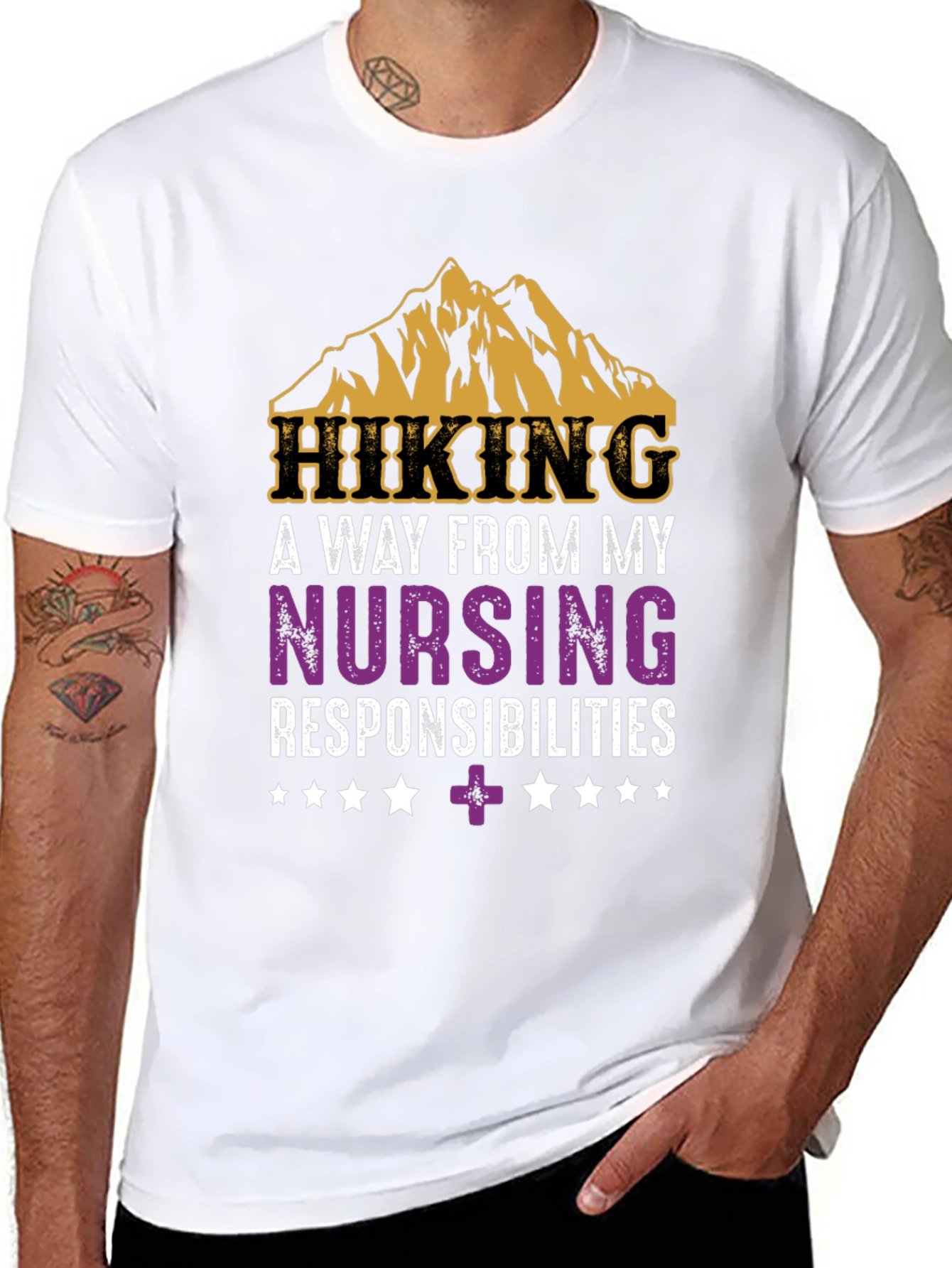 Hiking Nurse T-Shirt - Mountain Adventure Tee