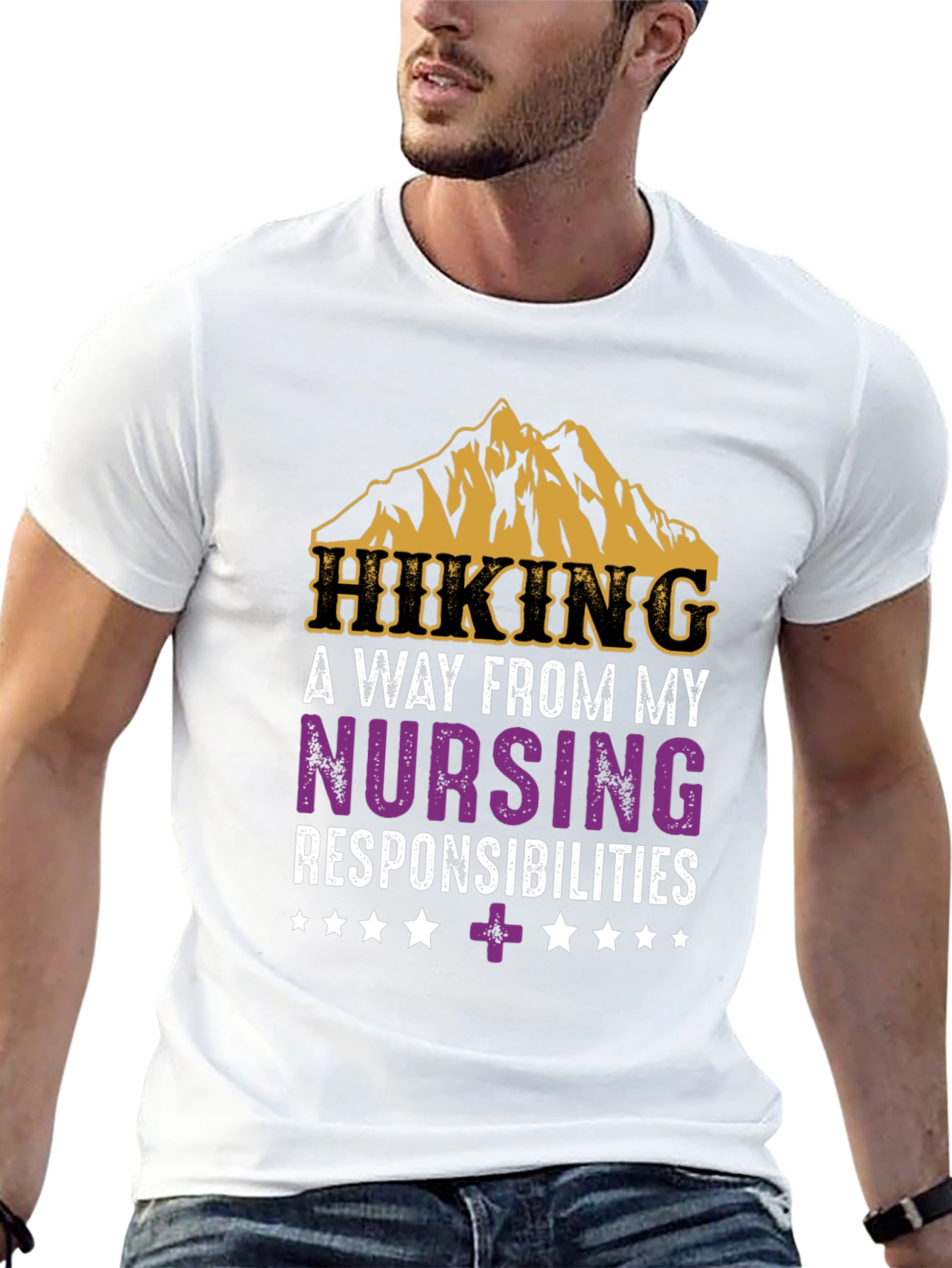 Hiking Nurse T-Shirt - Mountain Adventure Tee