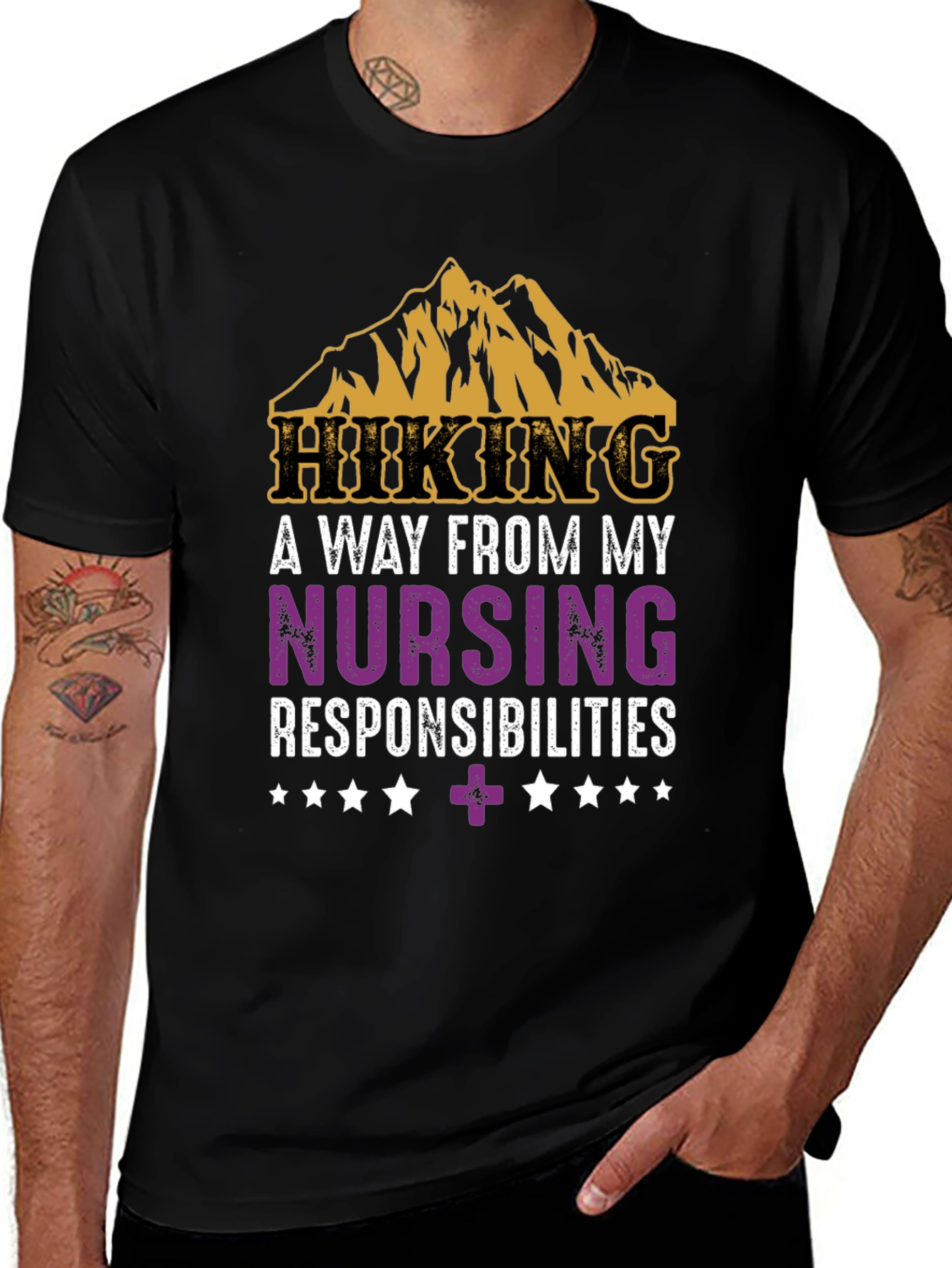 Hiking Nurse T-Shirt - Mountain Adventure Tee