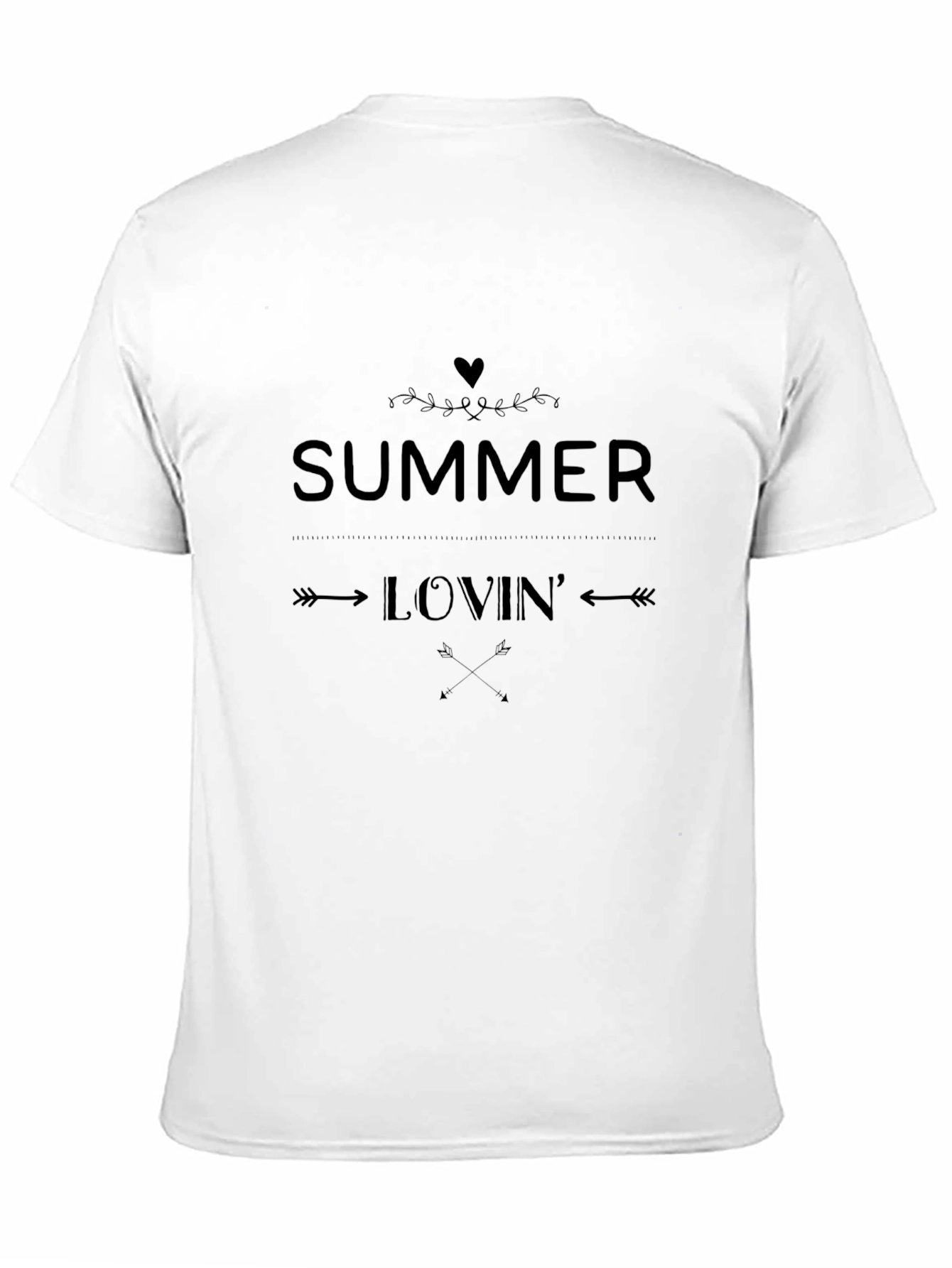 Summer Lovin Graphic Print Black T-Shirt