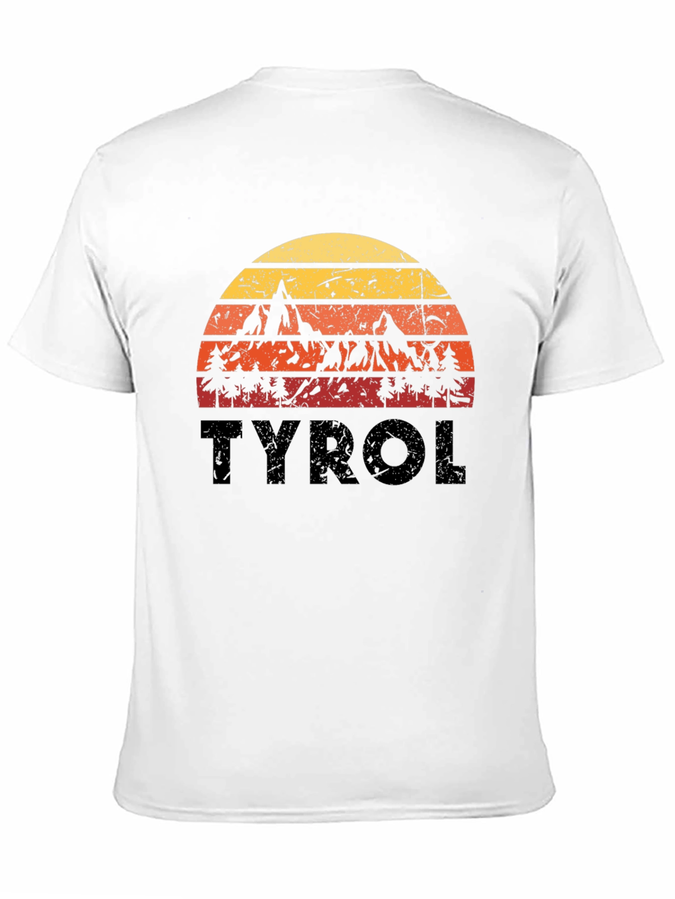 Tyrol Retro Sunset Black T-Shirt