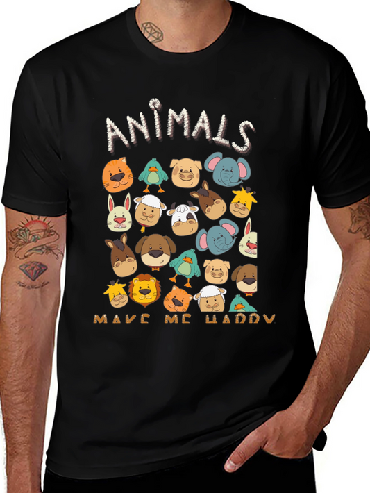 Animals Make Me Happy T-Shirt