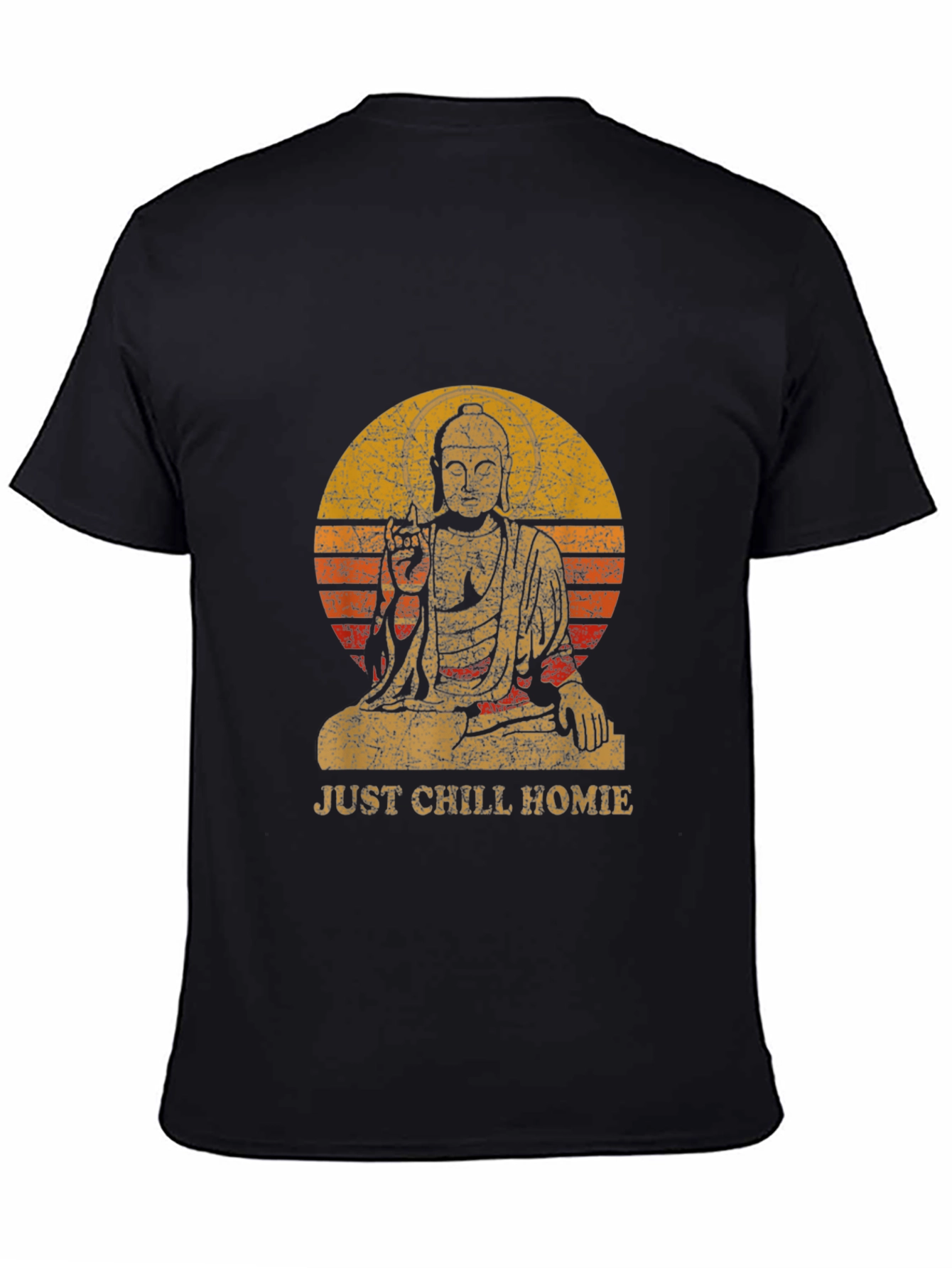 Just Chill Homie Buddha Graphic Tee - Relaxed Fit
